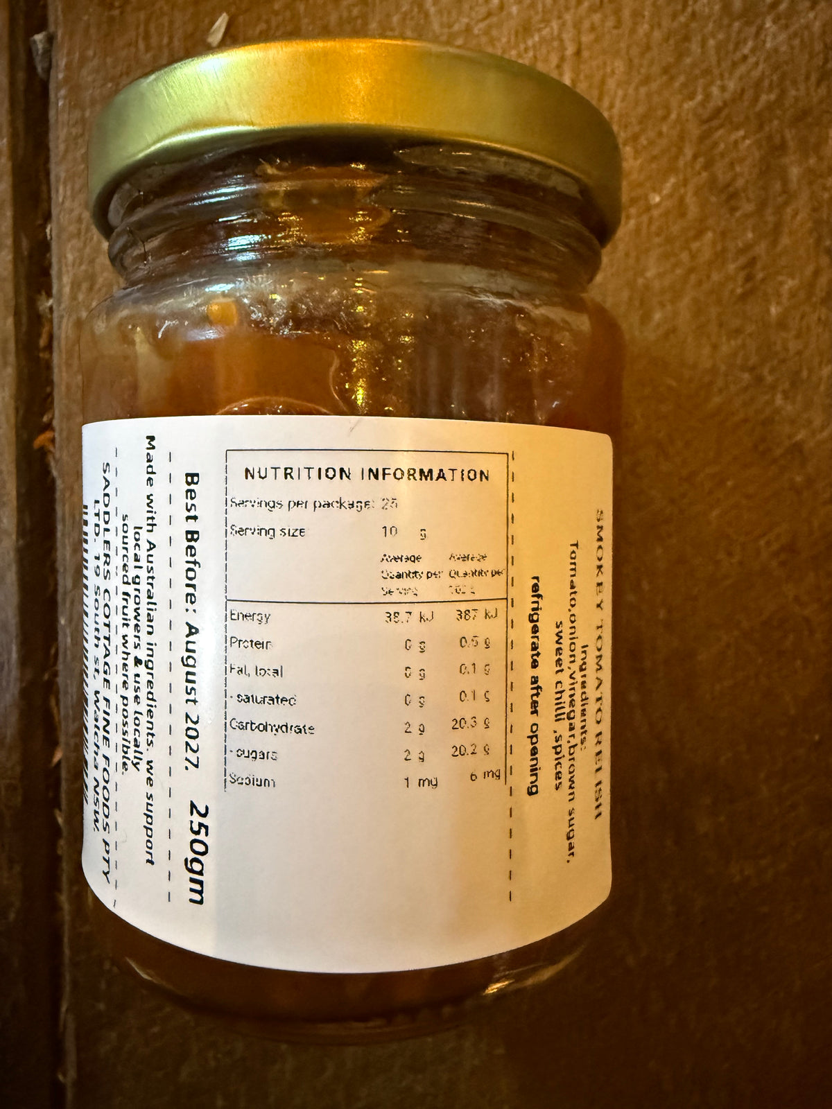 Smokey Tomato Relish by Saddler's Cottage