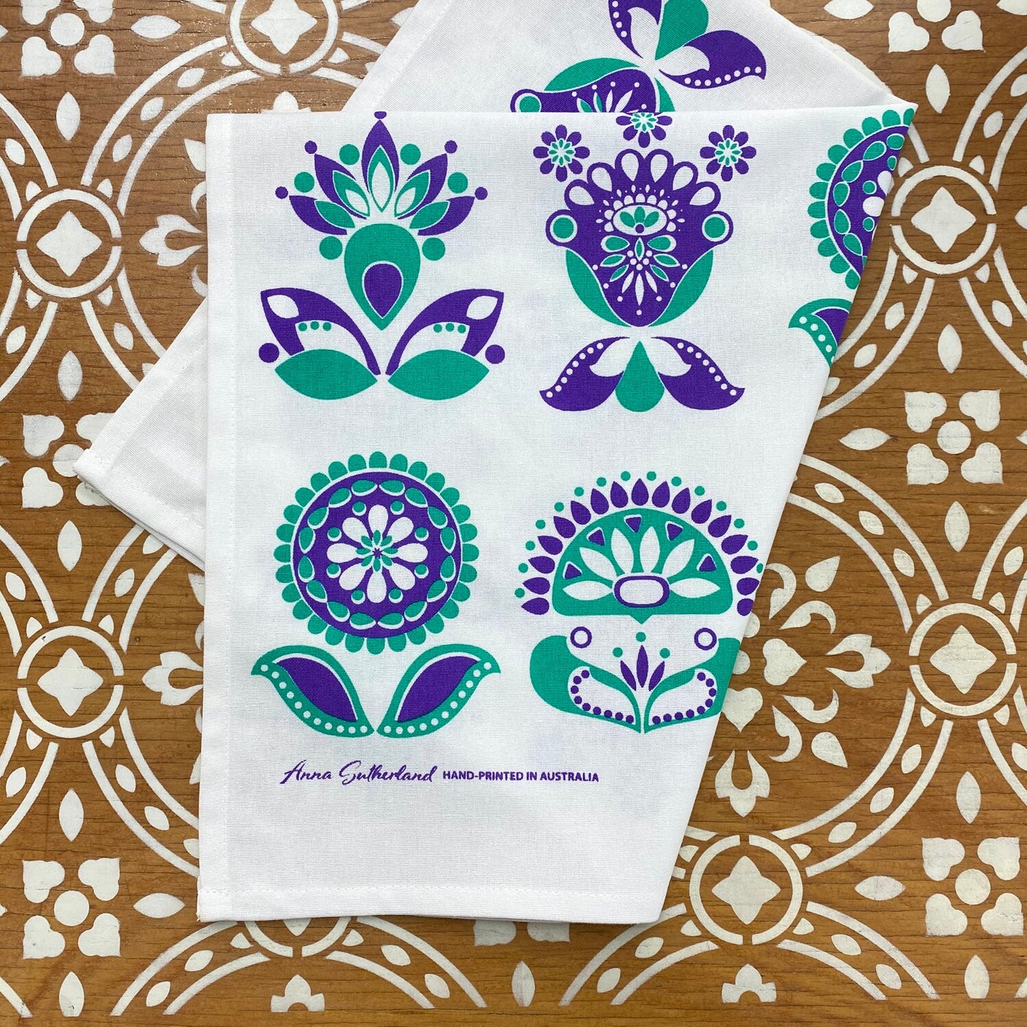 Cotton Tea Towels by Anna Sutherland