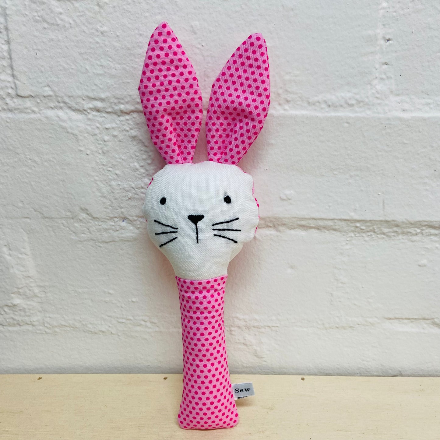 Baby Rattle Pink Rabbit