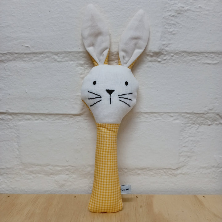 Baby Rattle Yellow Bunny