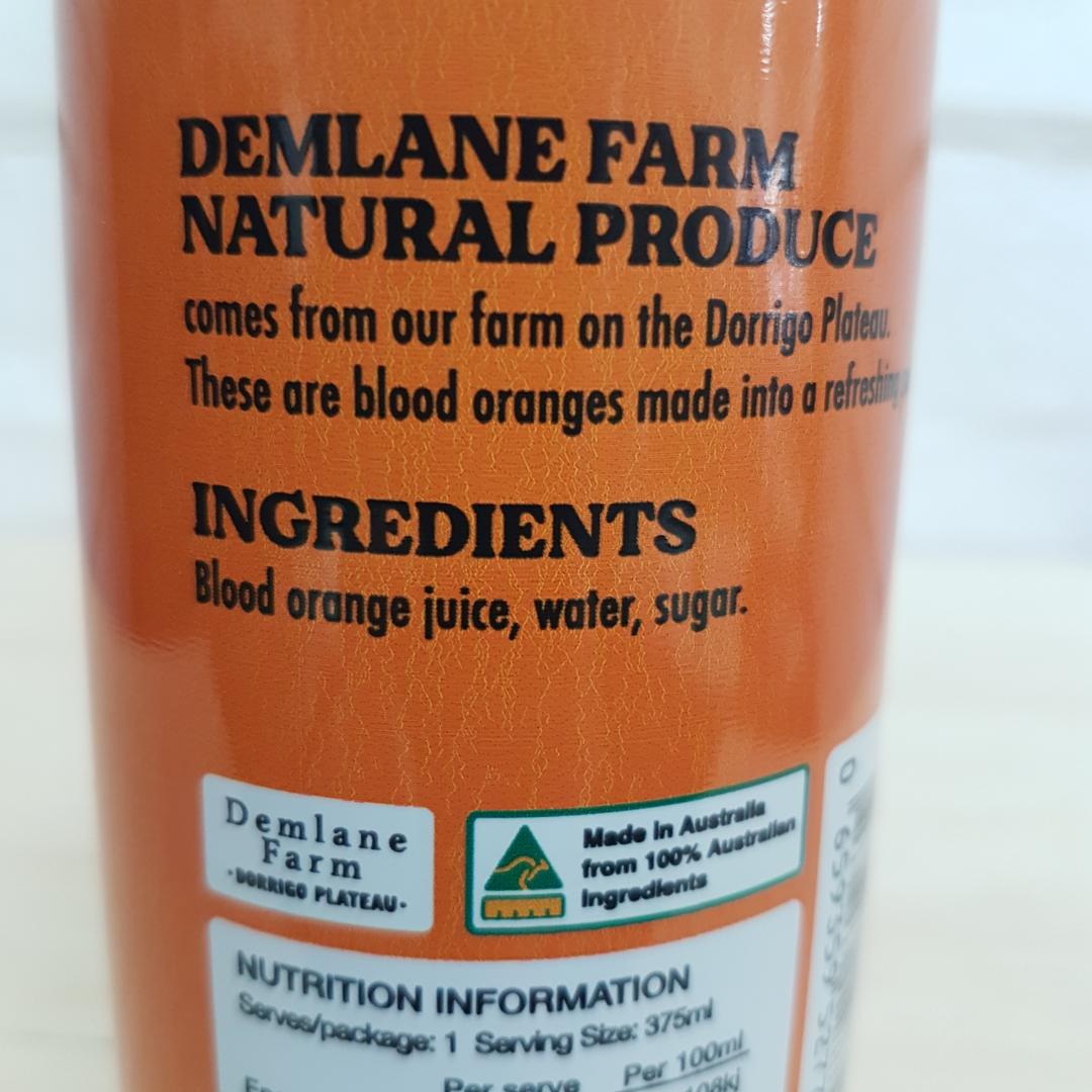 Blood Orange Soda Can