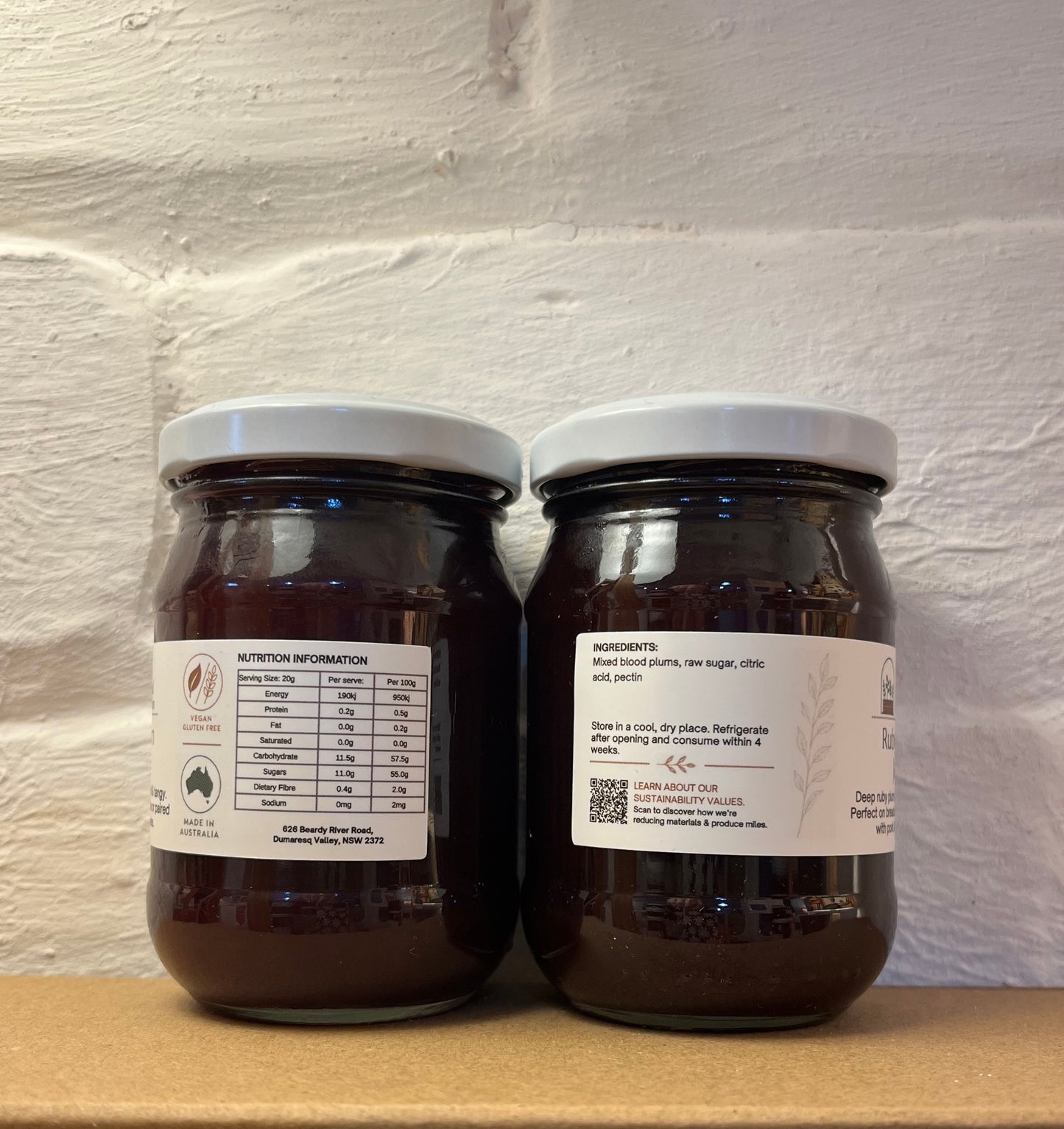 Ruby Plum Jam 250ml & 150ml by The Seasonal Companion