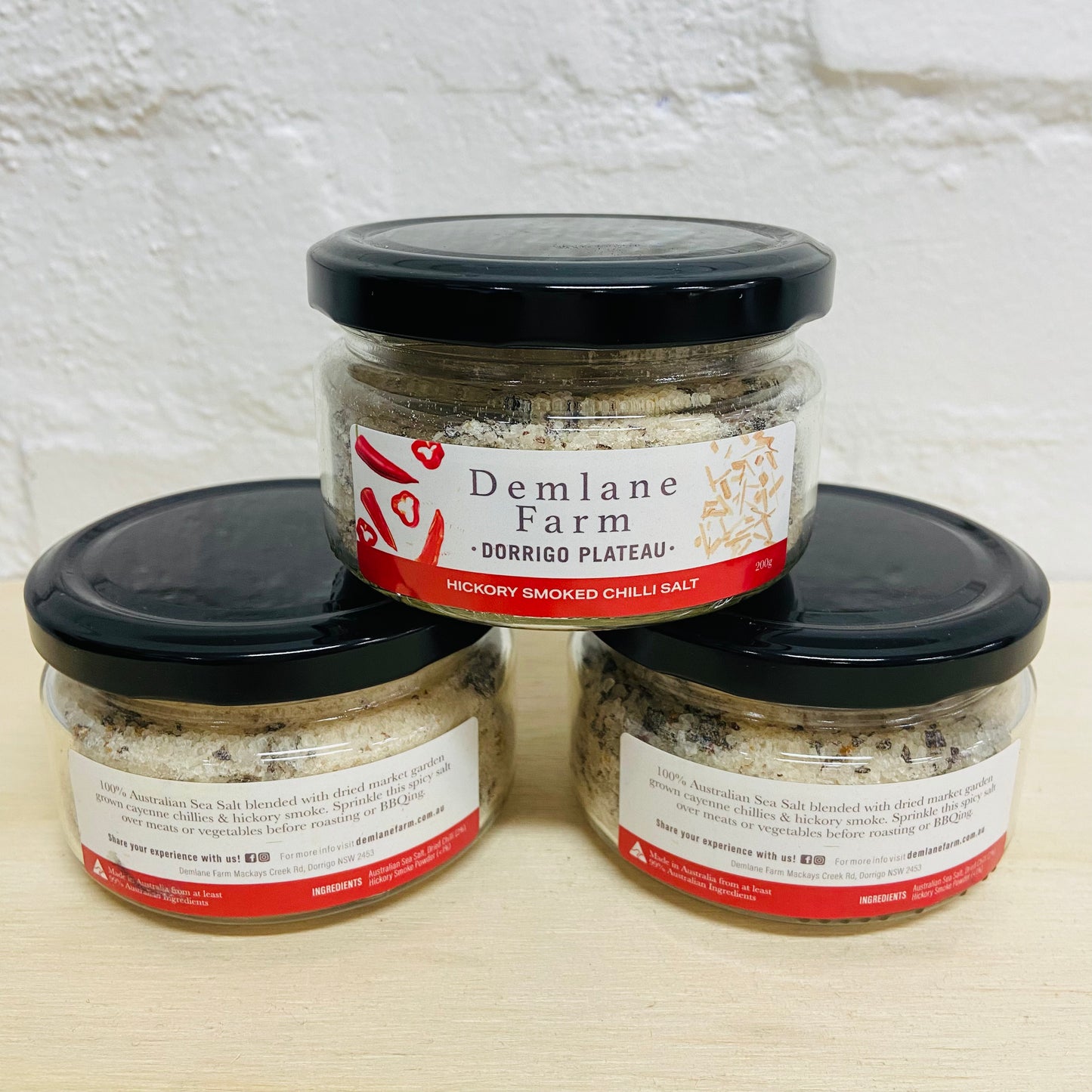 Demlane Farm Hickory Smoked Chilli Salt