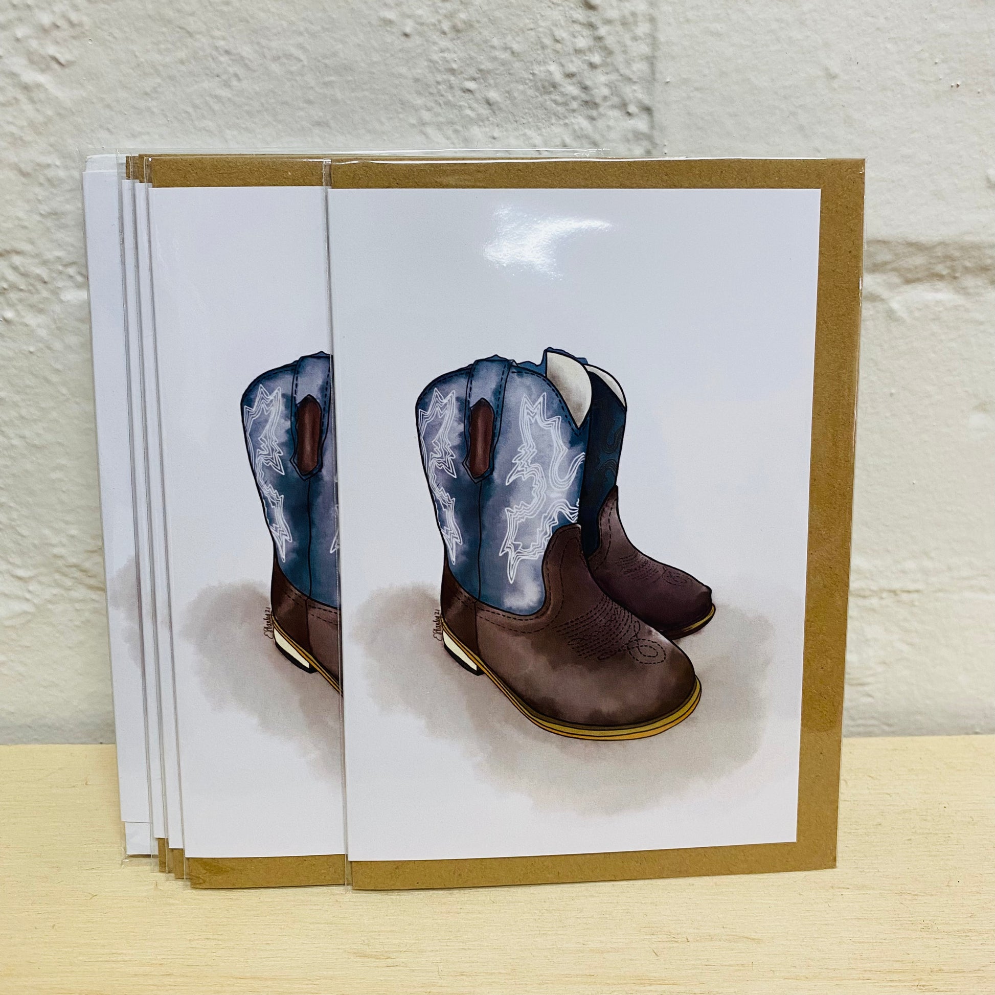 ELS Art Blue Cowboy Boots