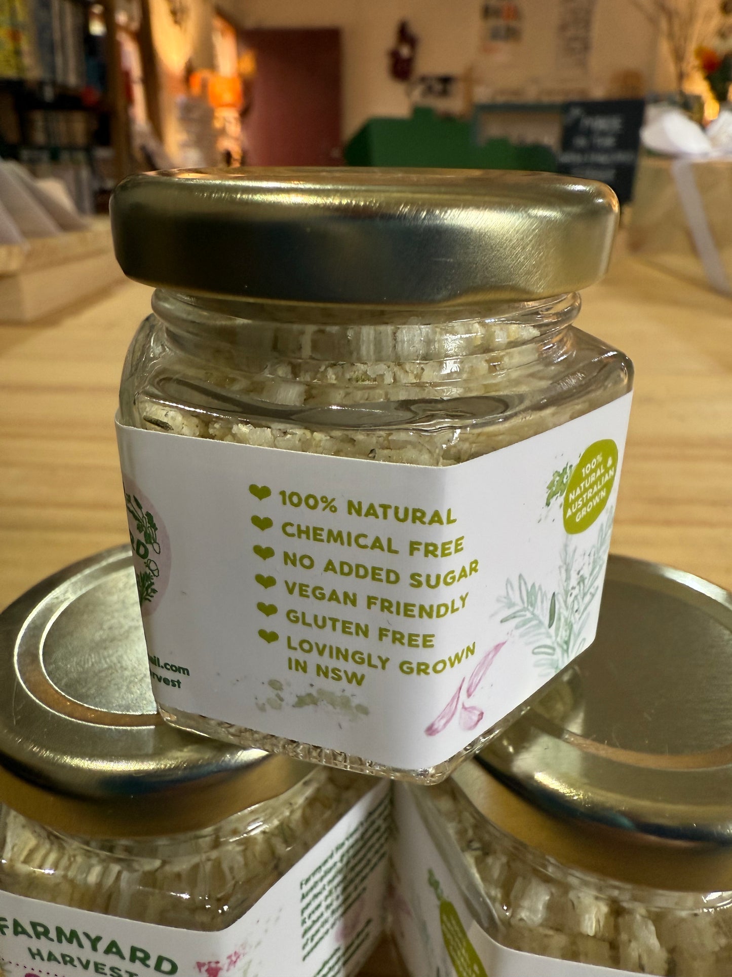 Garlic & Rosemary Salt 30g by Farmyard Harvest