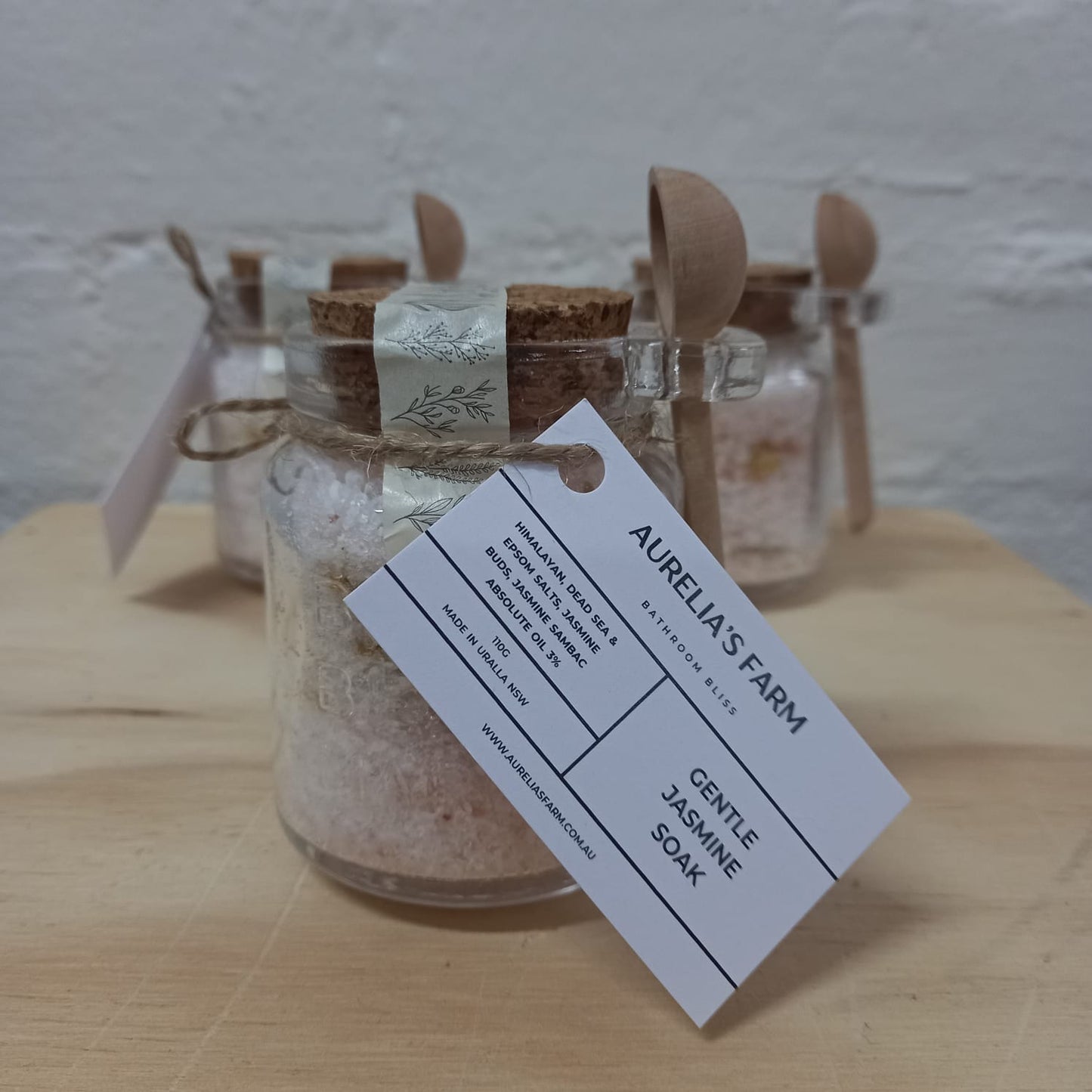 Jasmine Soak Jar with Spoon