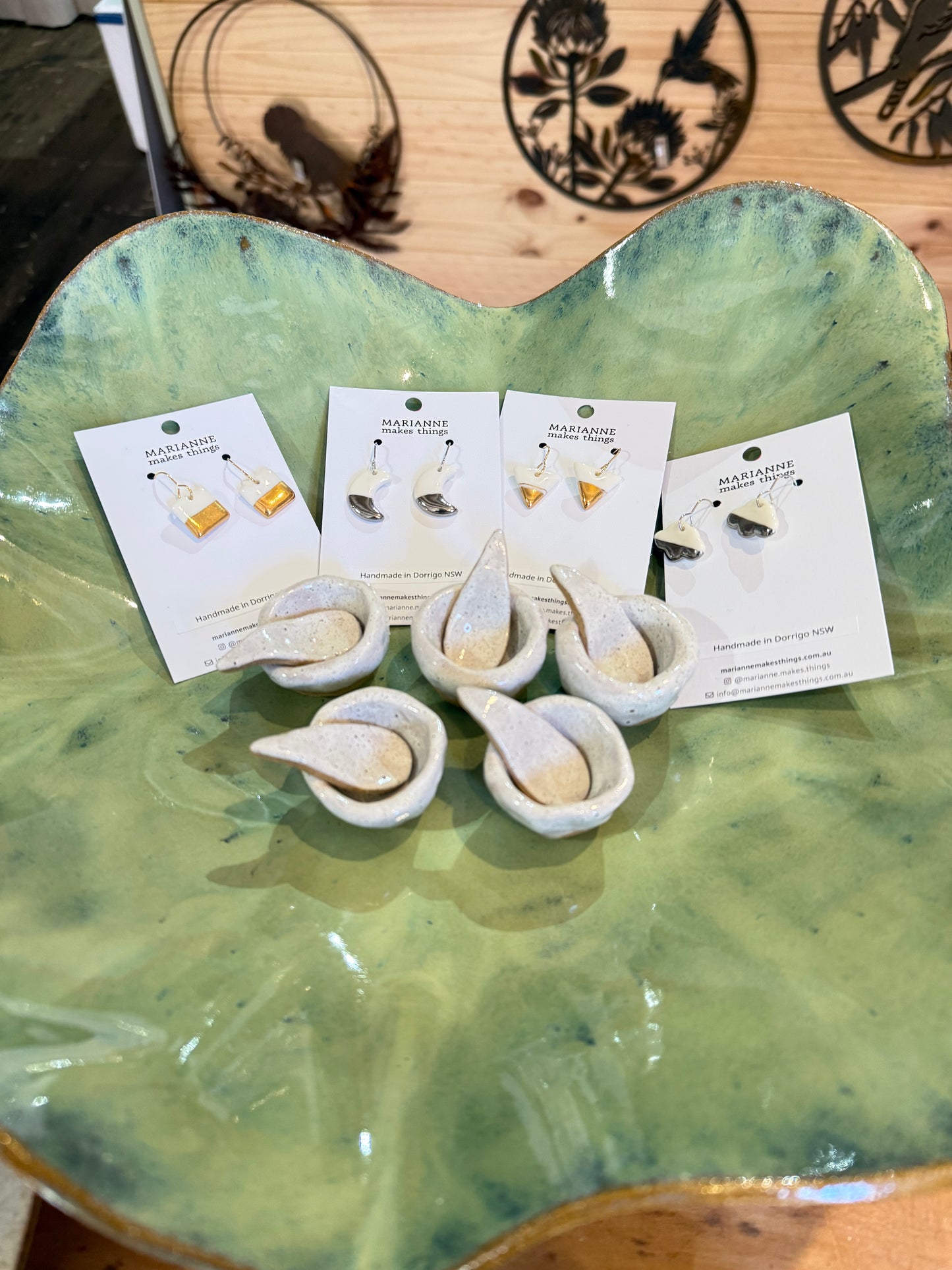 Ceramic Earrings (various designs) by Marianne Makes Things