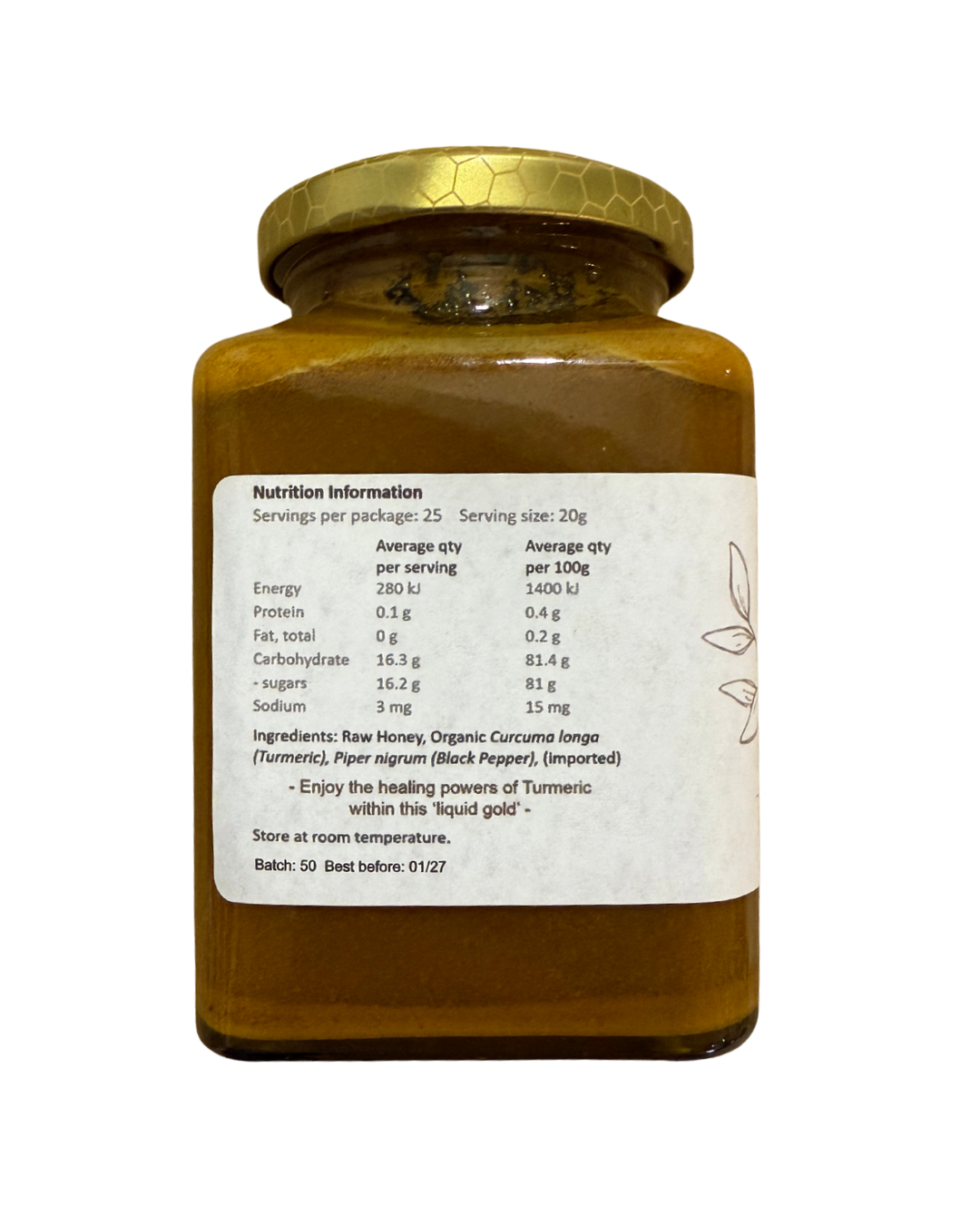 Melibee Turmeric Gold Honey 500g