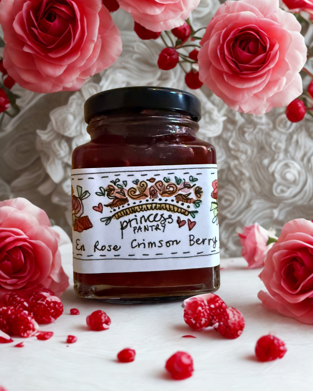 La Vie en Rose Crimson Berry Jam 100g by Princess Pantry