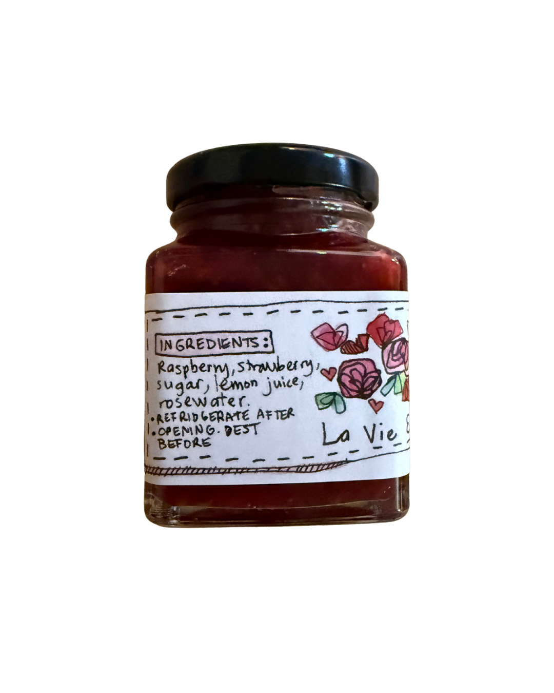 La Vie en Rose Crimson Berry Jam 100g by Princess Pantry