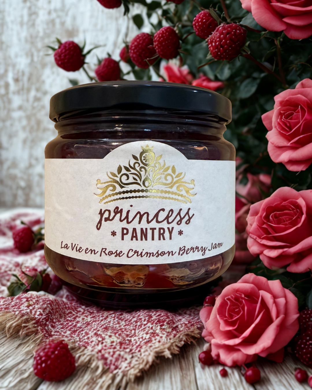 La Vie en Rose Crimson Berry Jam 330g by Princess Pantry