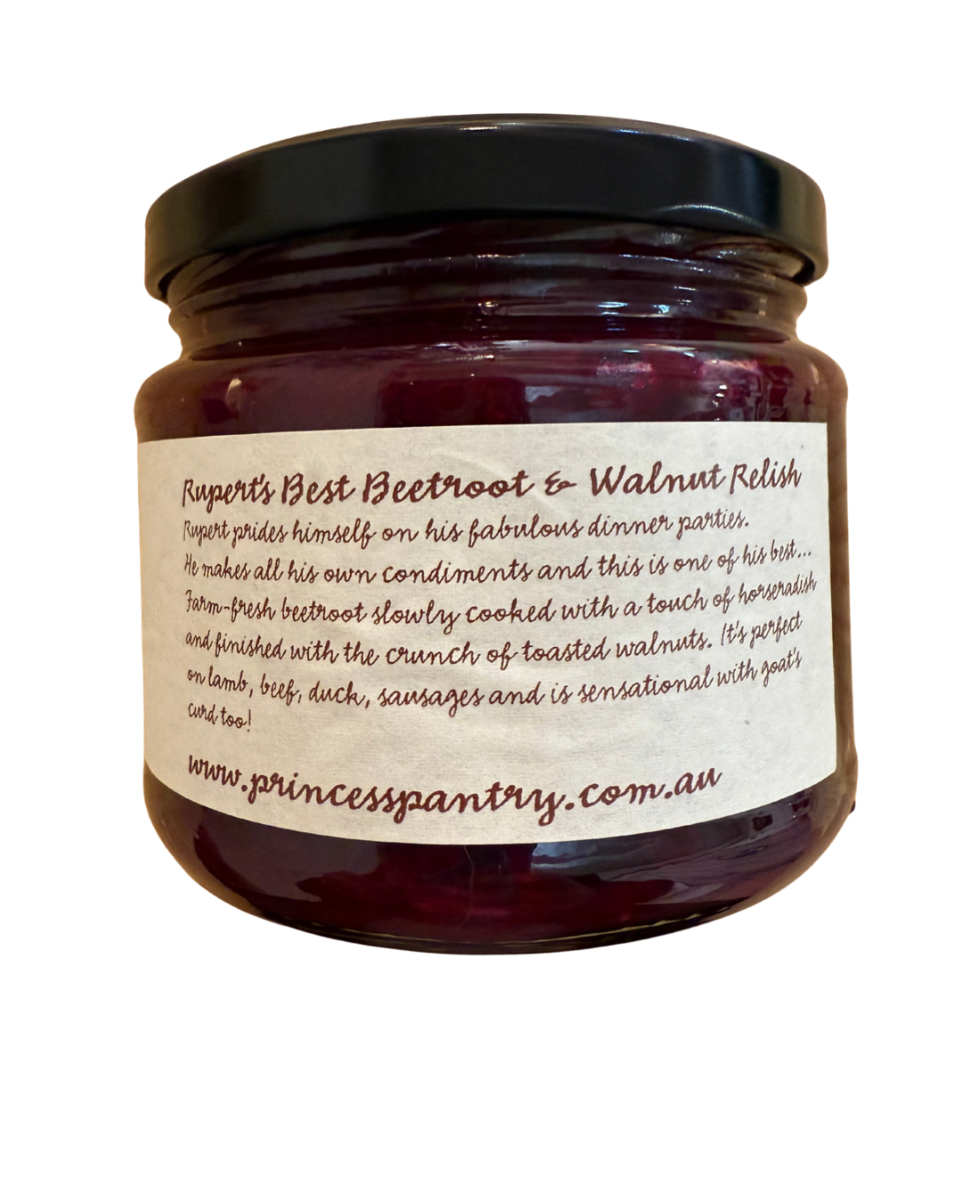 Rupert’s Best Beetroot & Walnut Relish 330g by Princess Pantry