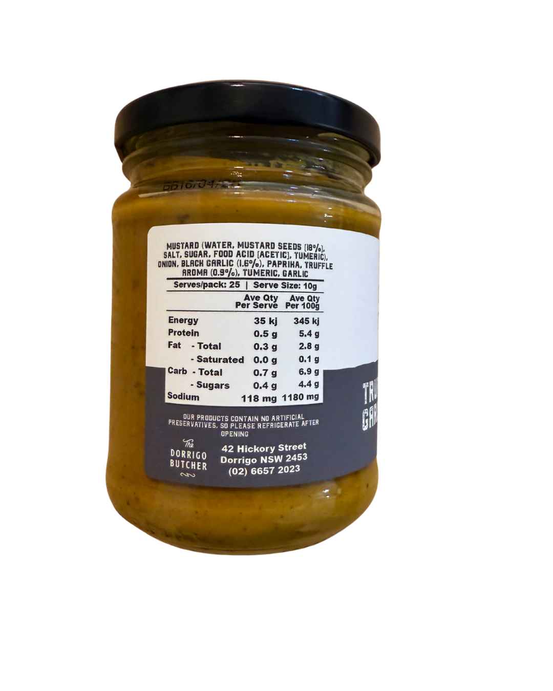 Truffle Black Garlic Mustard by Dorrigo Butcher