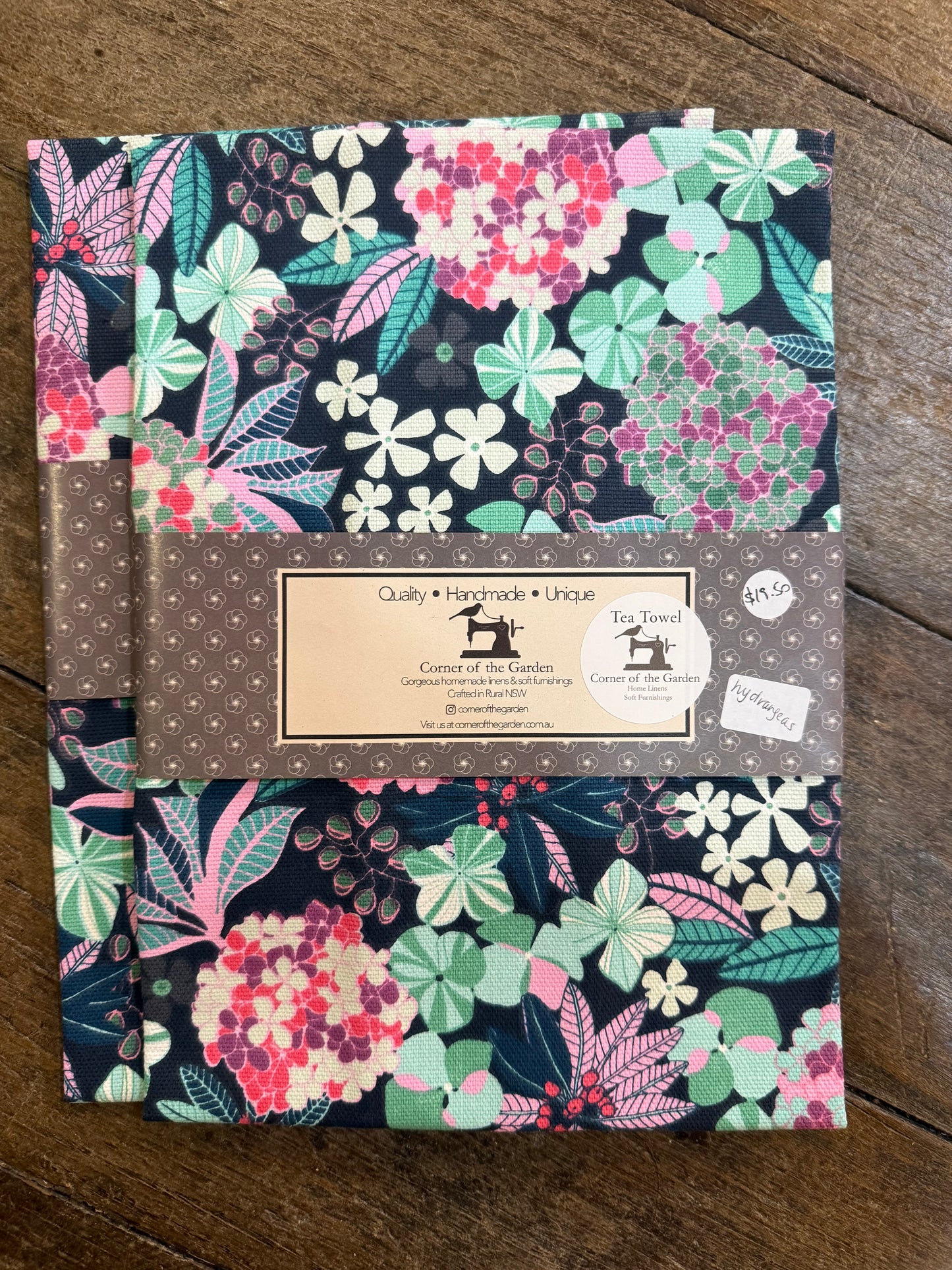 Handmade Tea Towel by Corner of the Garden