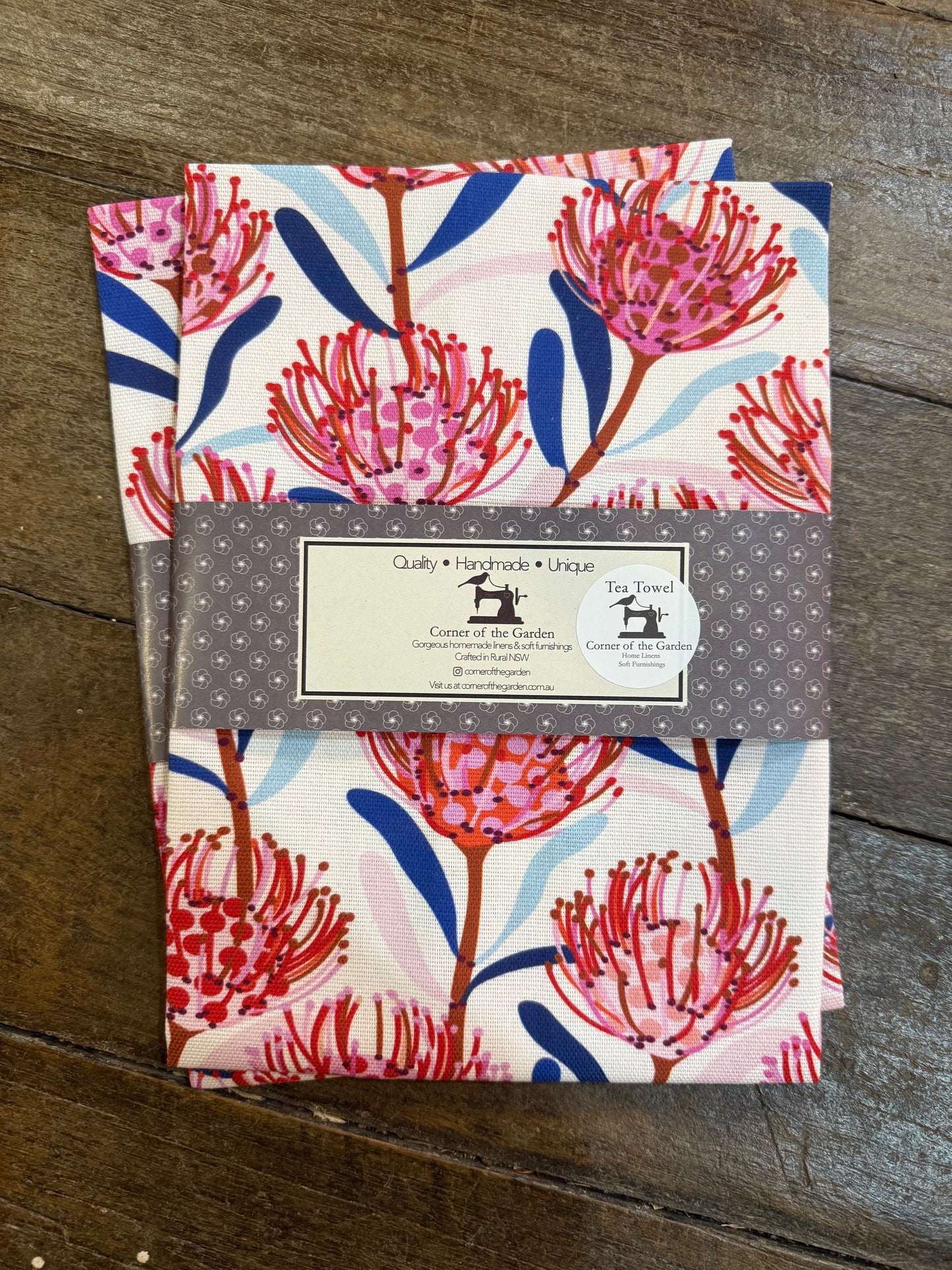 Handmade Tea Towel by Corner of the Garden