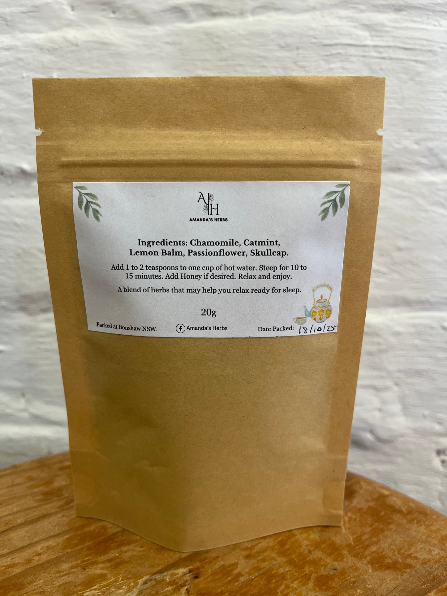 Bedtime Herbal Tea by Amanda's Herbs