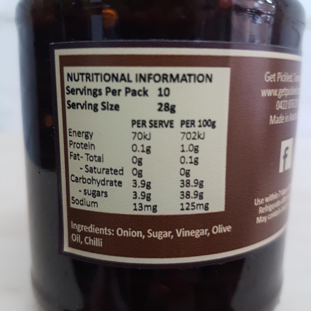 Caramelised Onion & Chilli Jam by Get Pickled 280g