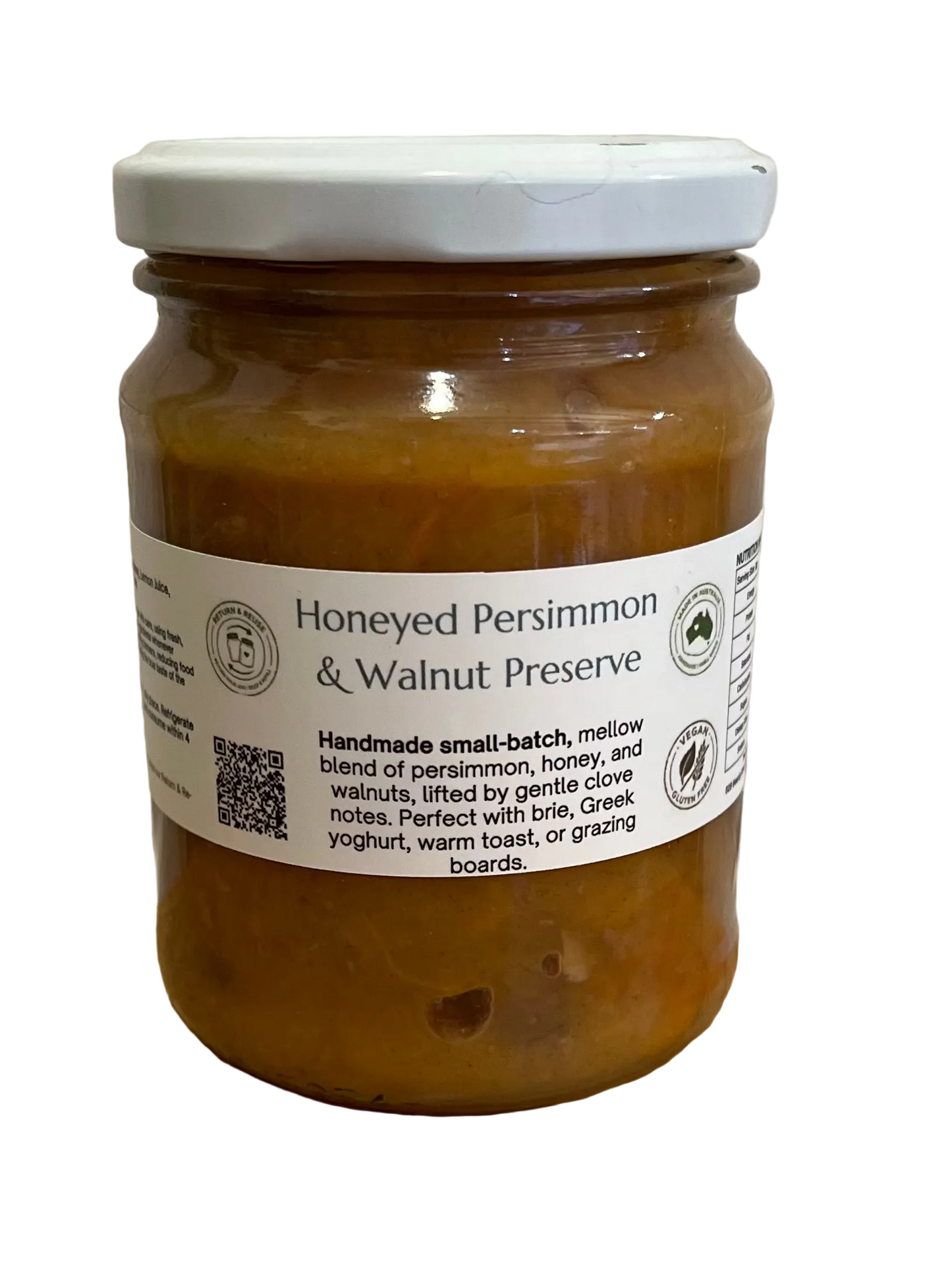 Honeyed Persimmon & Walnut Preserve by The Seasonal Companion
