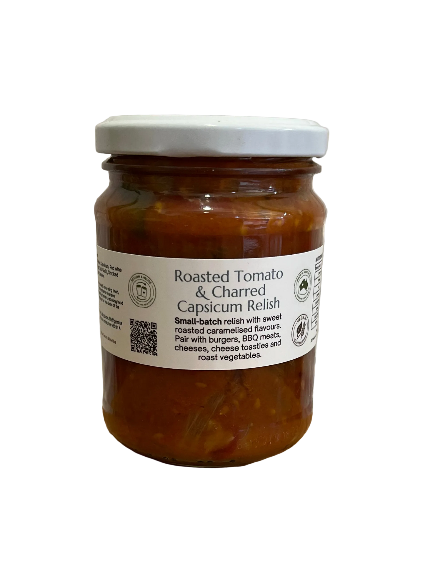 Roasted Tomato & Charred Capsicum Relish by The Seasonal Companion