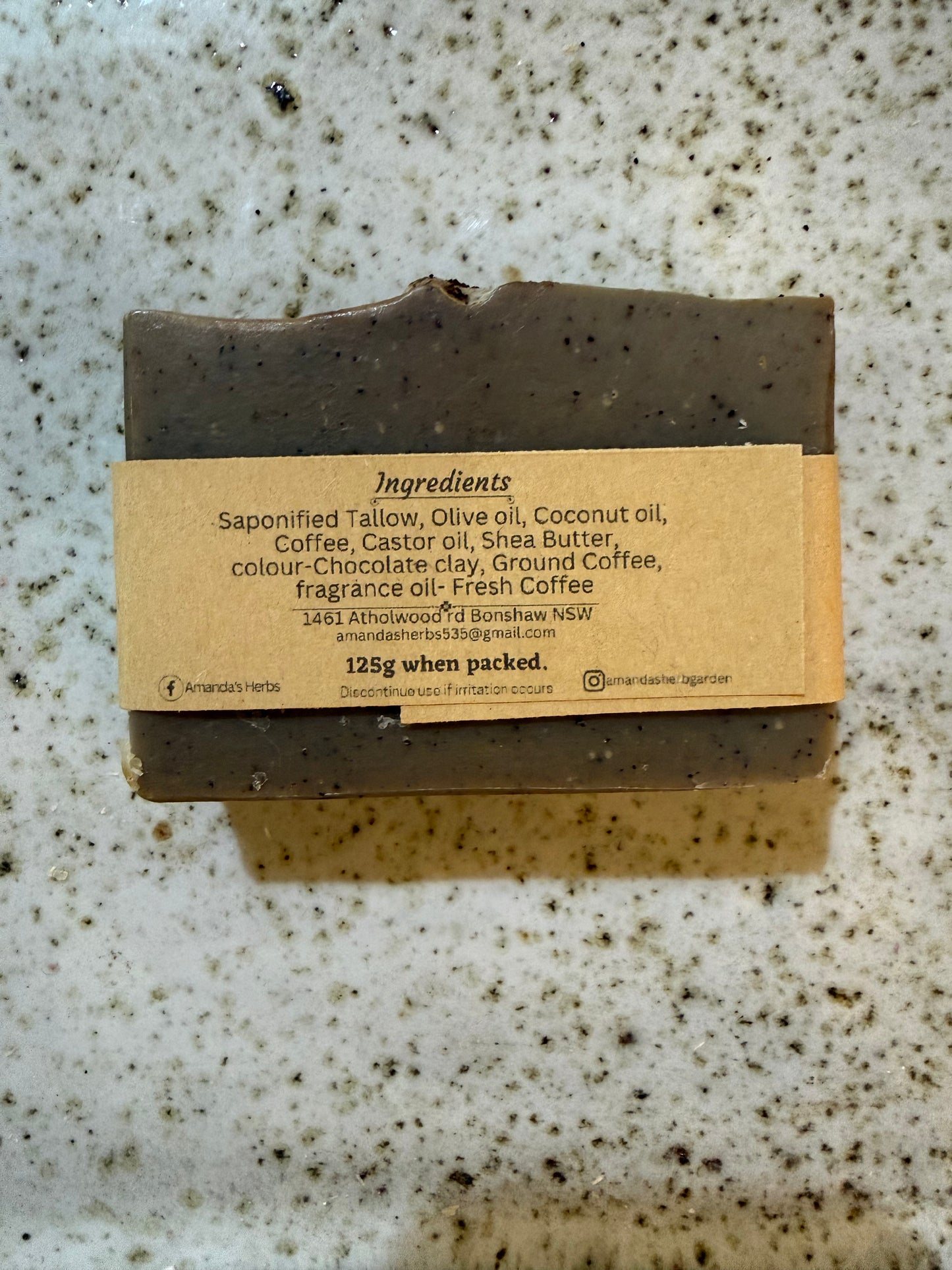 Coffee Scrub Soap by Amanda's Herbs