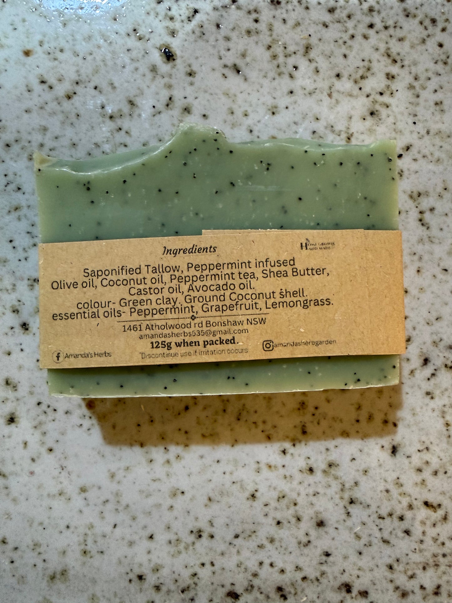 Peppermint Twist Soap by Amanda's Herbs