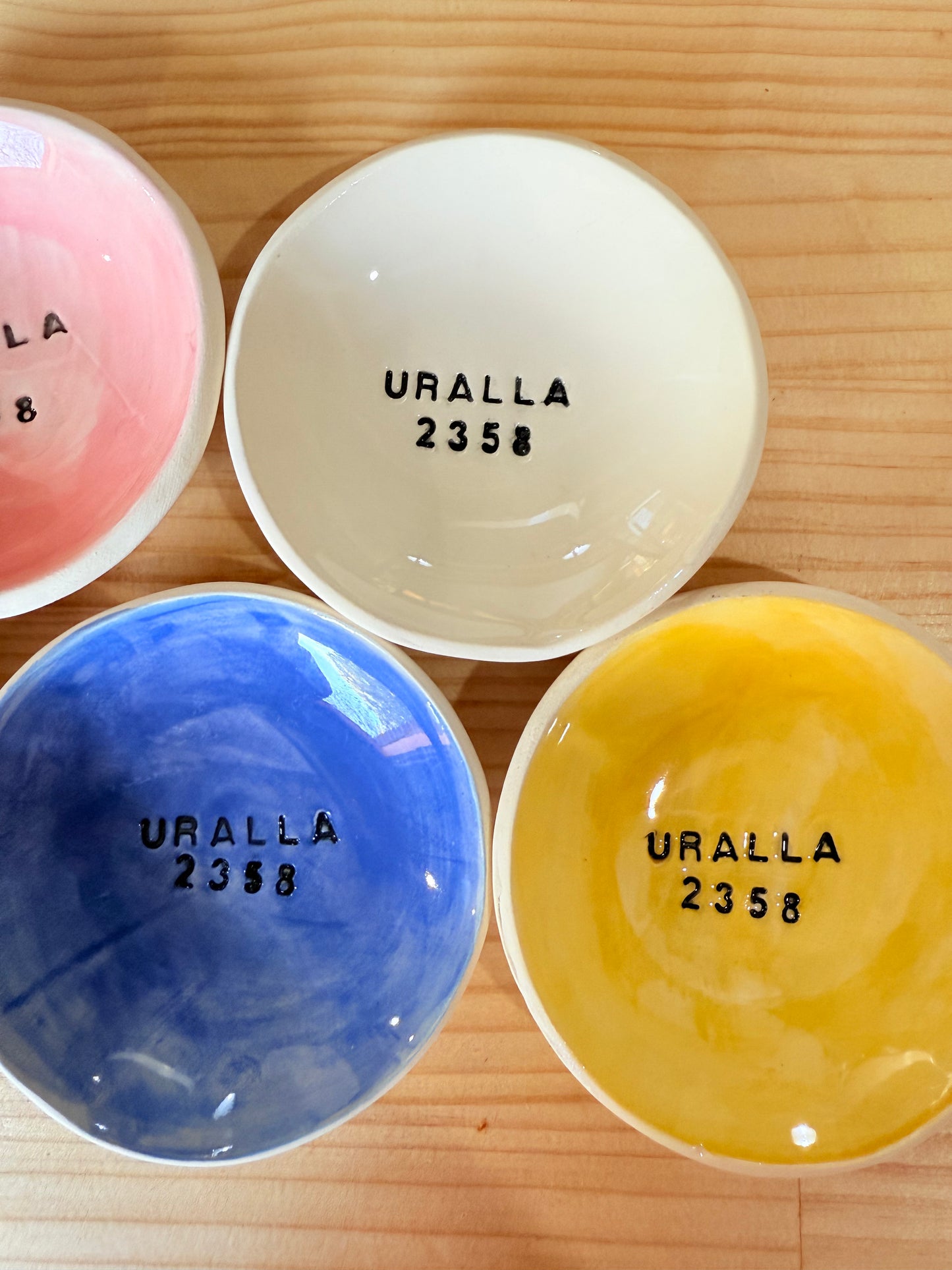 Late Night Pottery Trinket with postcode