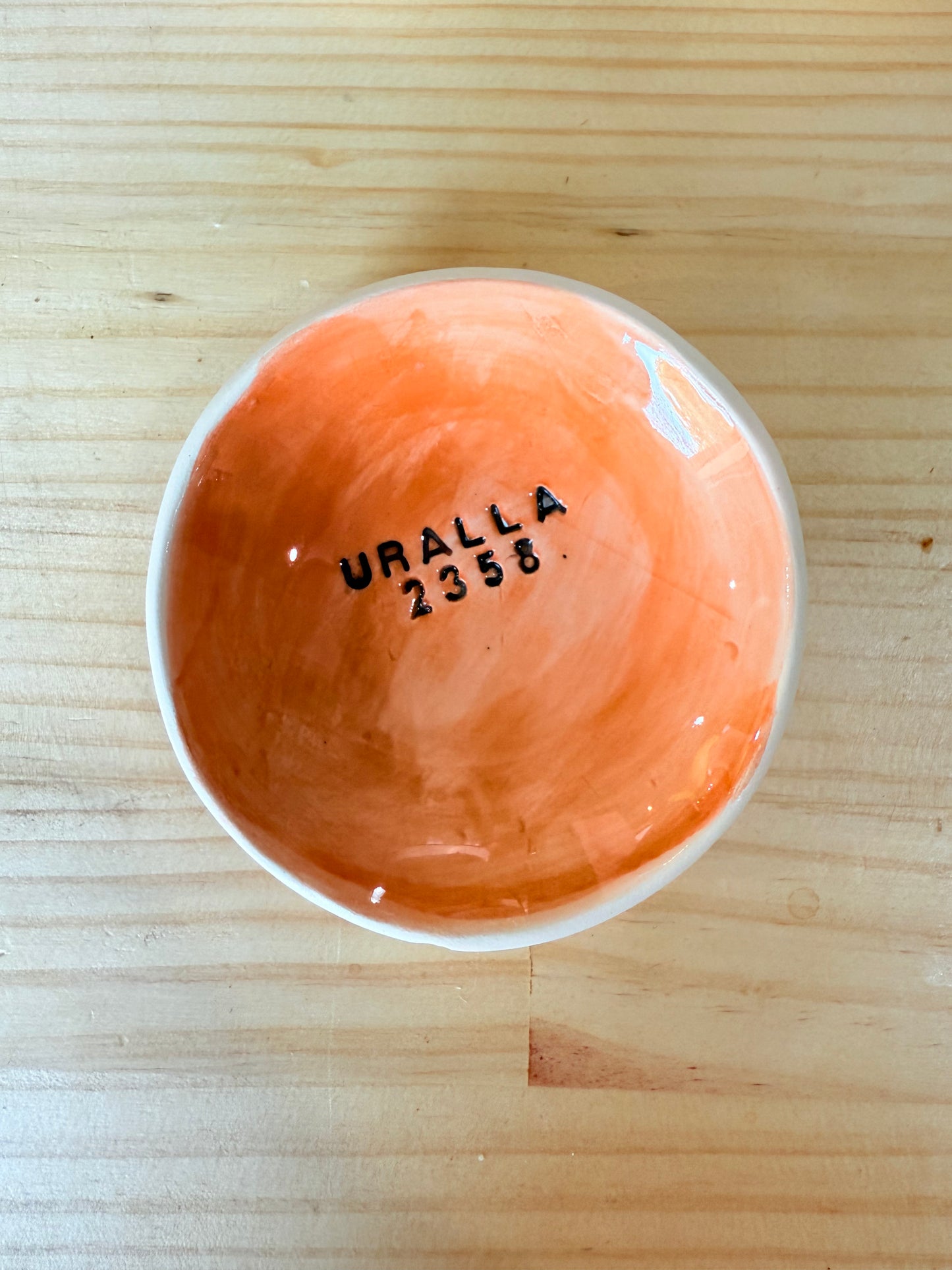 Late Night Pottery Trinket with postcode