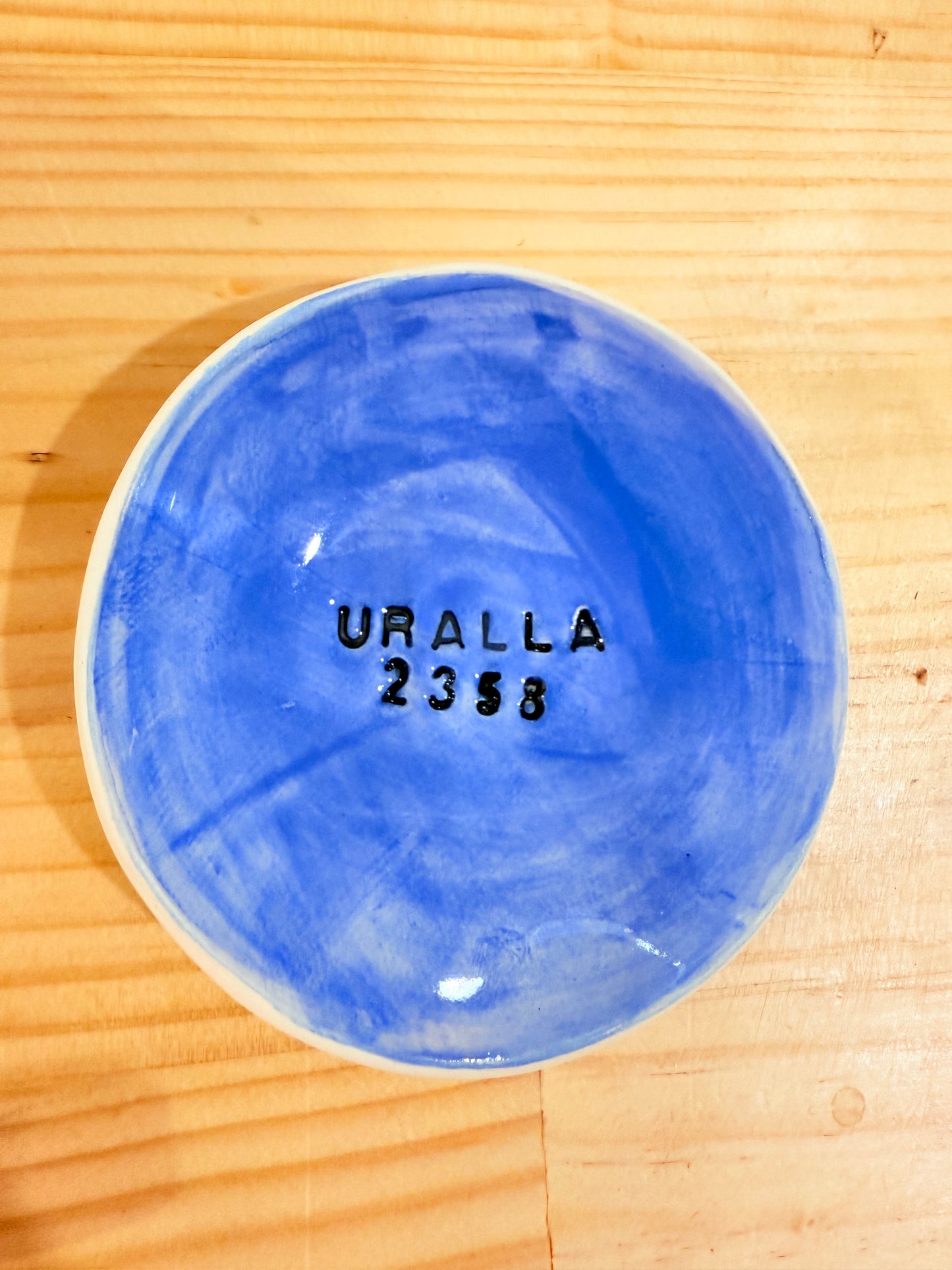 Late Night Pottery Trinket with postcode
