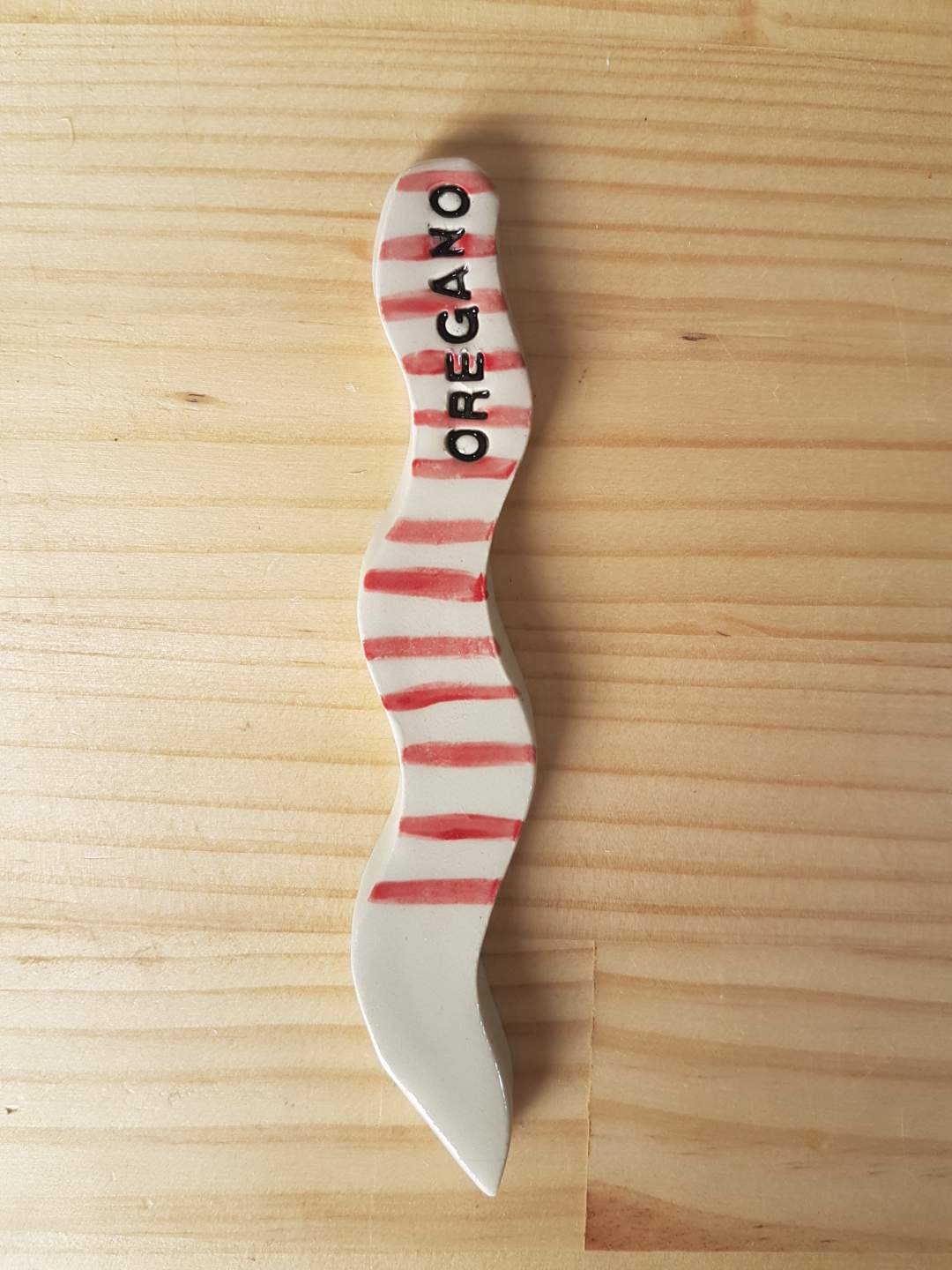 Striped Ceramic Plant / Garden Markers - 6 options