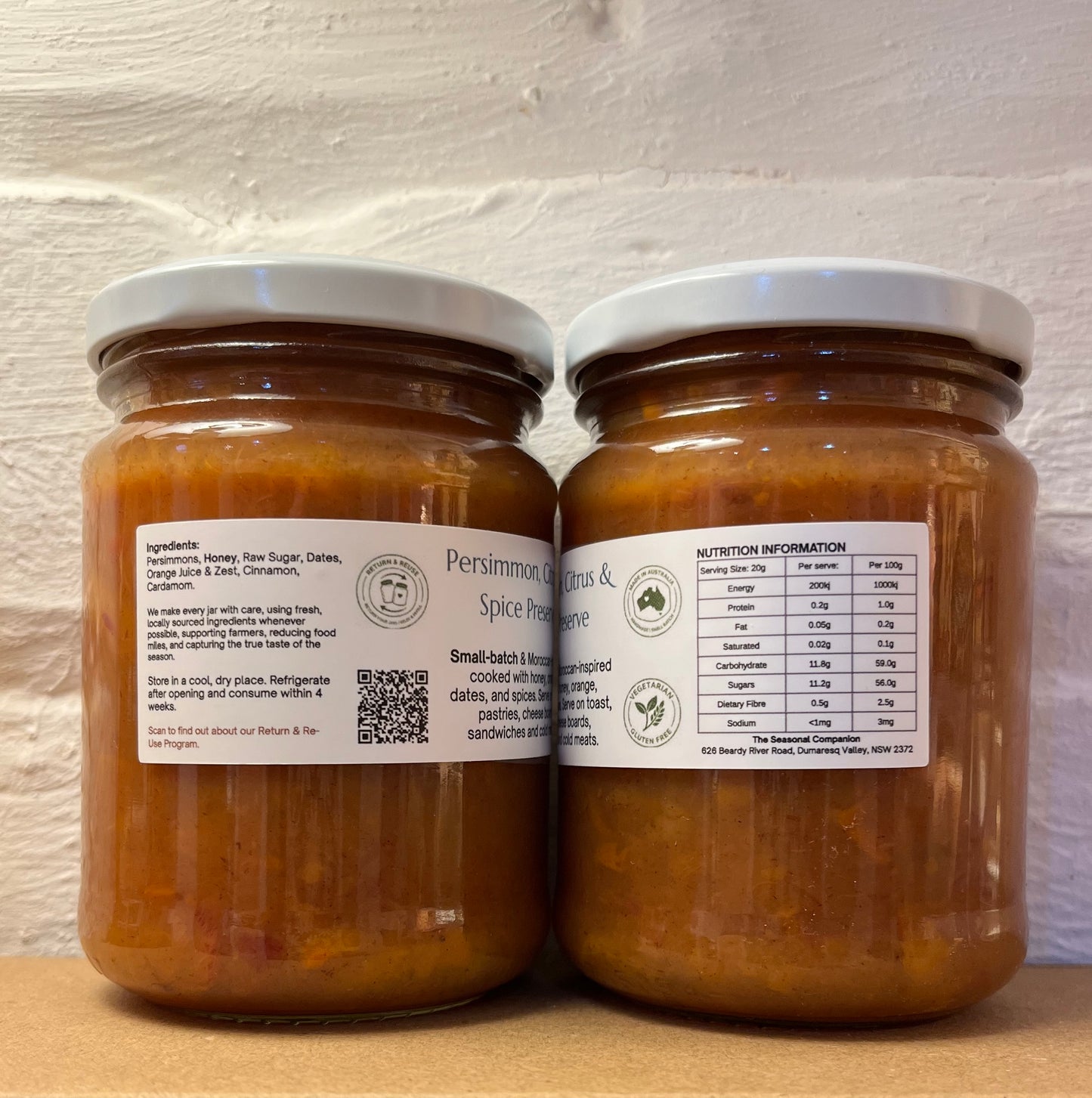 Persimmon, Citrus & Spice Preserve by The Seasonal Companion