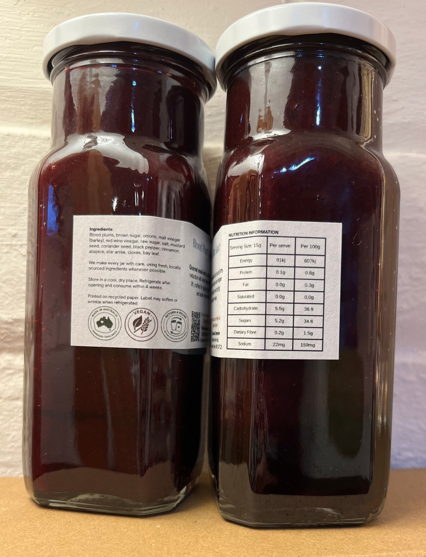Blood Plum Sauce 250ml by The Seasonal Companion