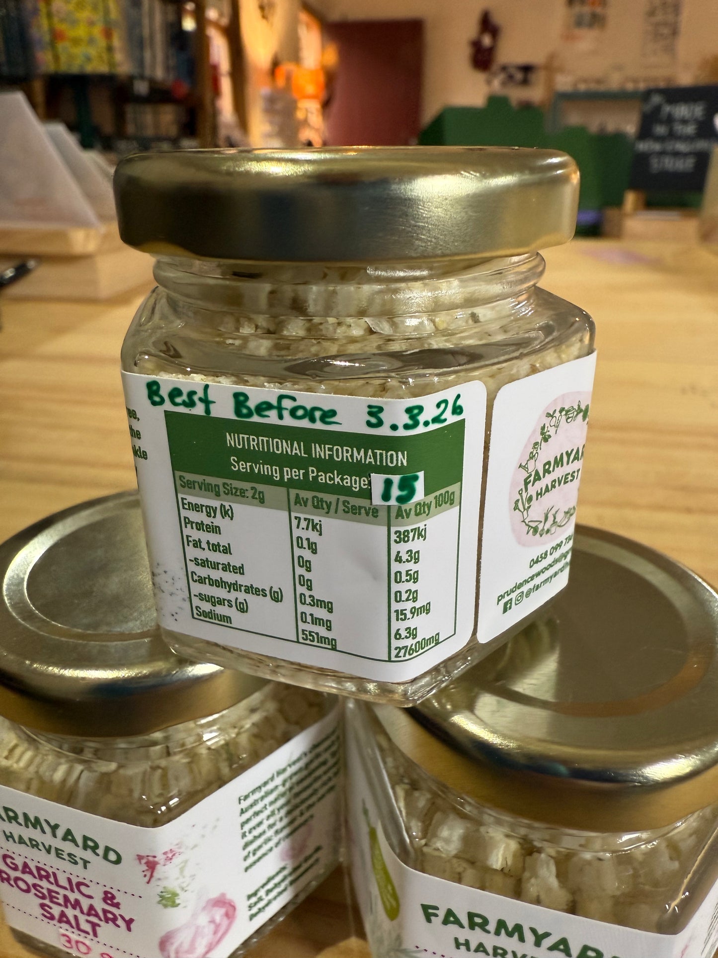 Garlic & Rosemary Salt 30g