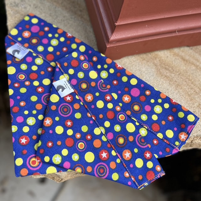 Dog Bandana Blue Star Fabric by Matchy Matchy