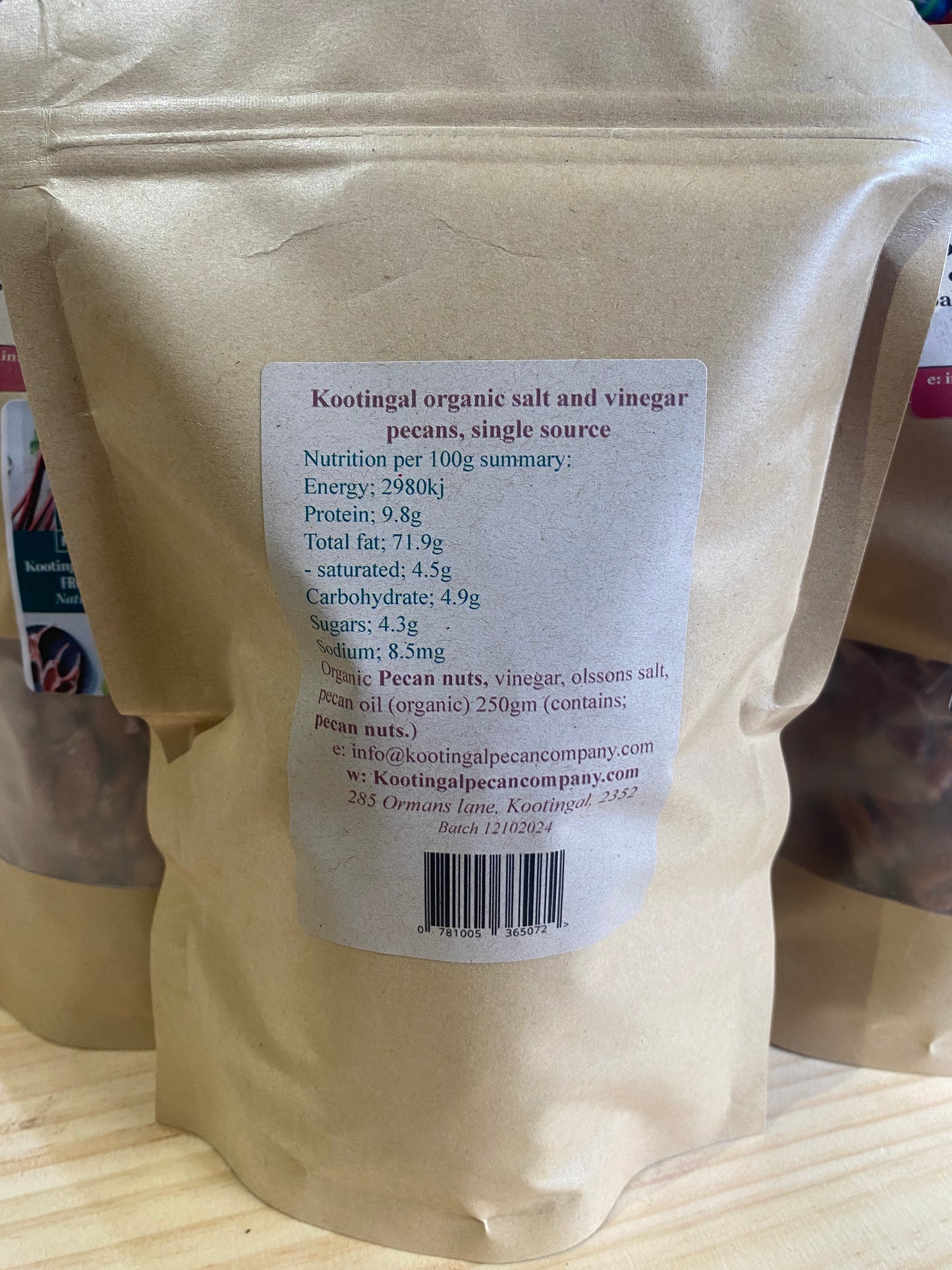 Dry Roasted Salt and Vinegar Pecans