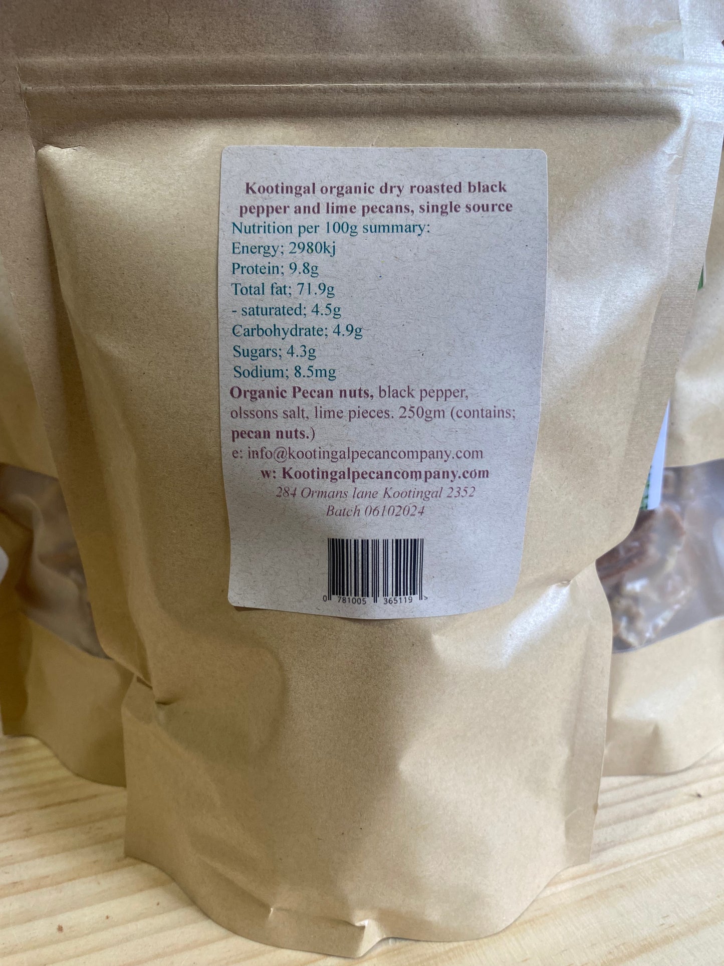 Dry Roasted Salted Black Pepper and Lime