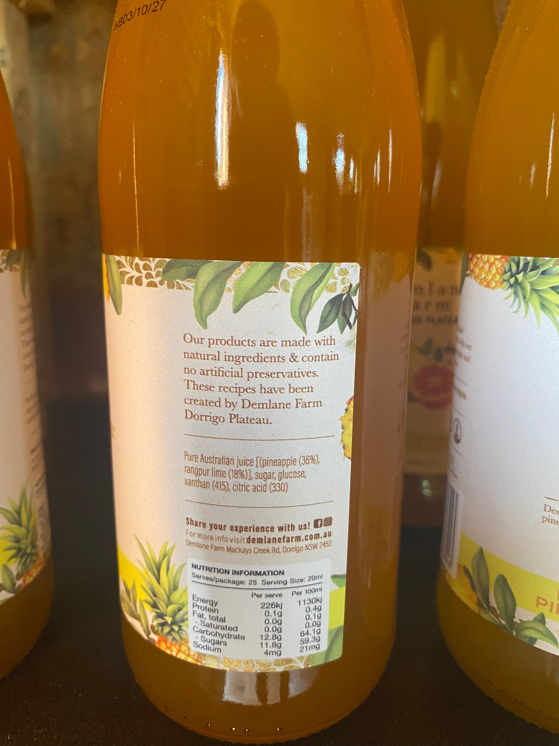 Rangpur Lime & Pineapple Cordial