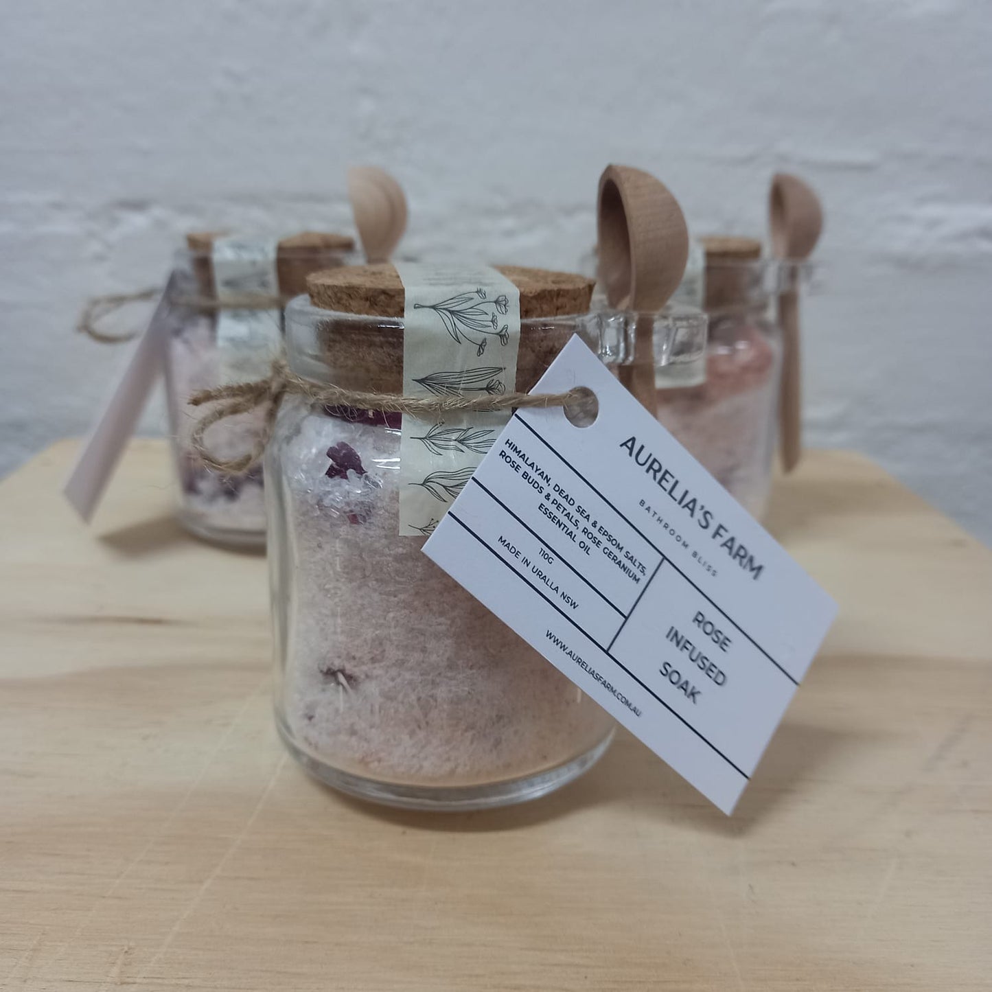Rose Soak with Spoon