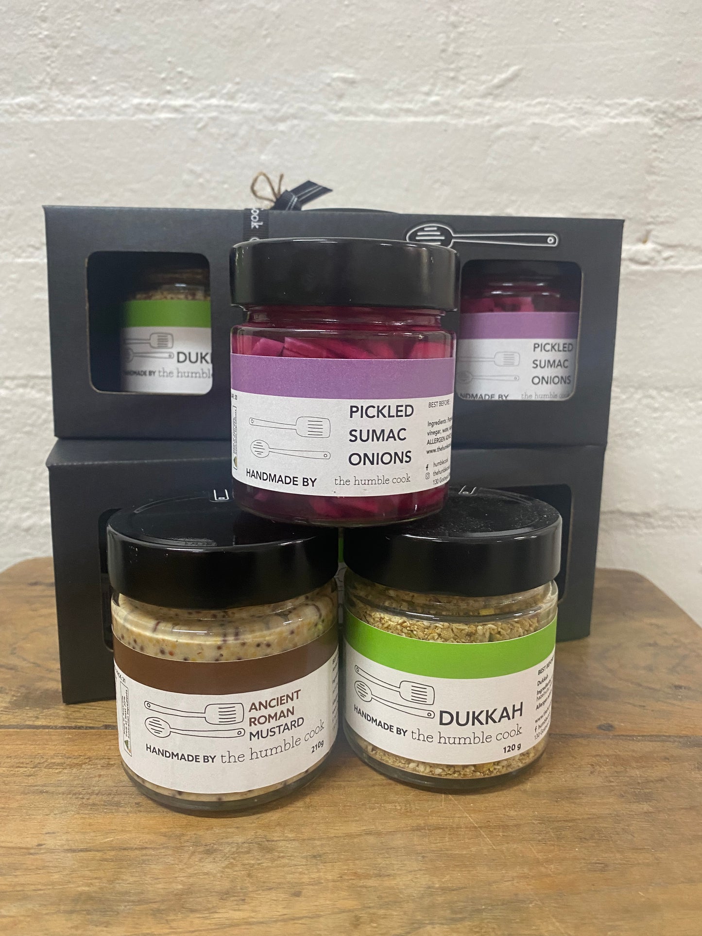 Trio of savoury condiments