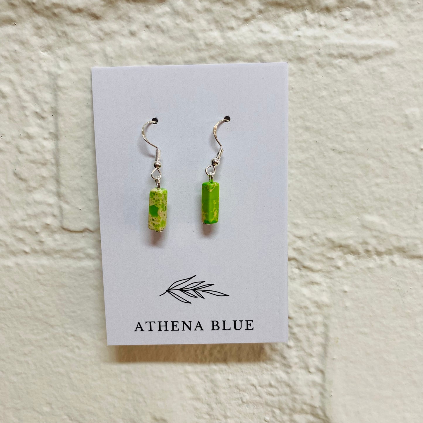Stone Earrings by Athena Blue