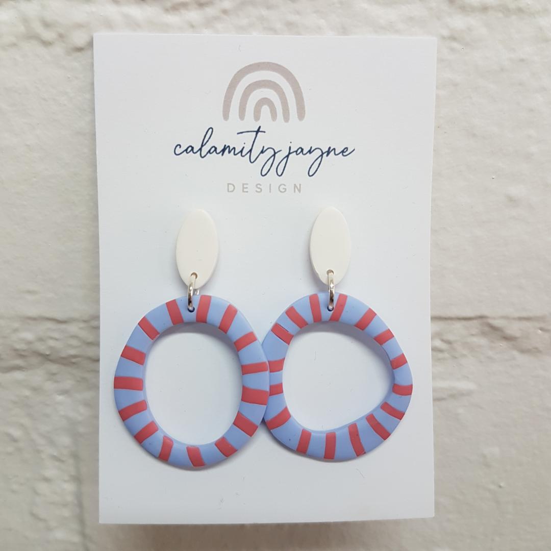 $29 Bright Circle Stud Earrings by Calamity Jayne