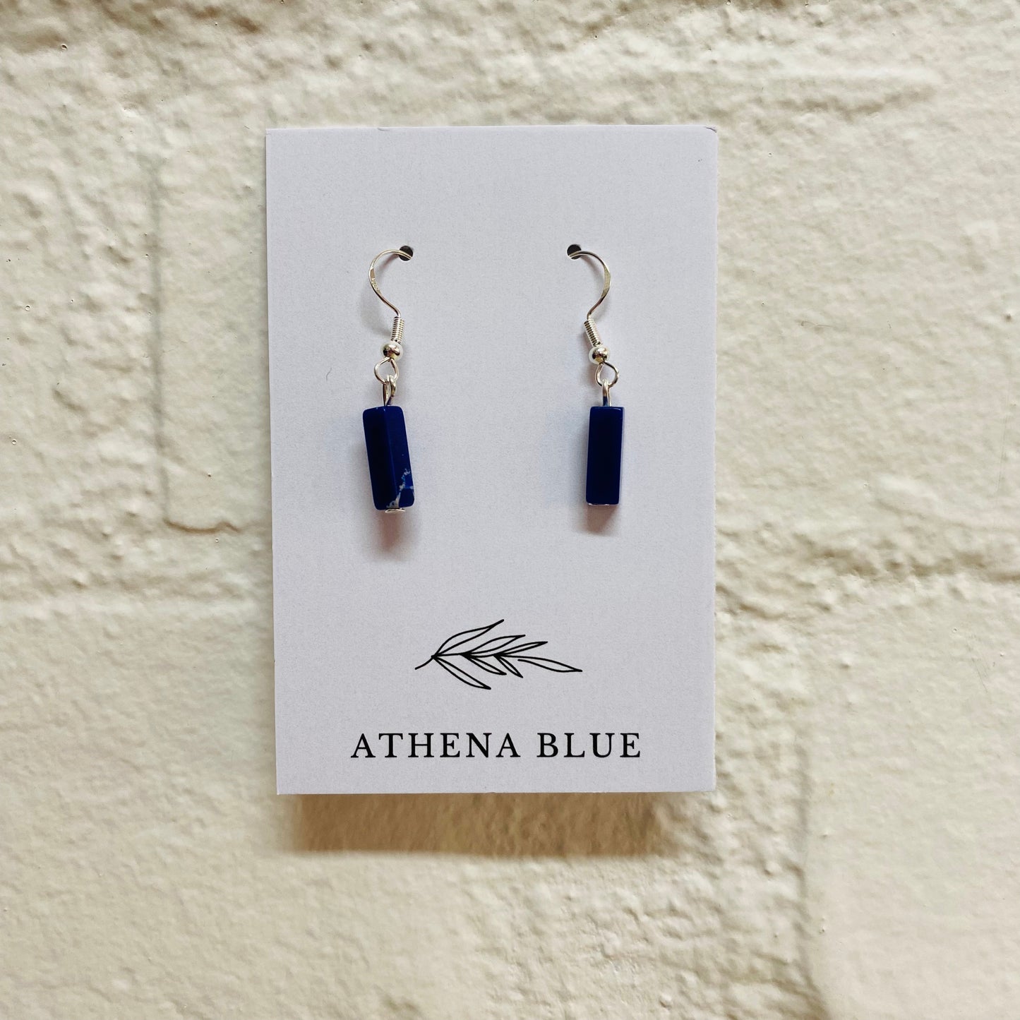 Stone Earrings by Athena Blue