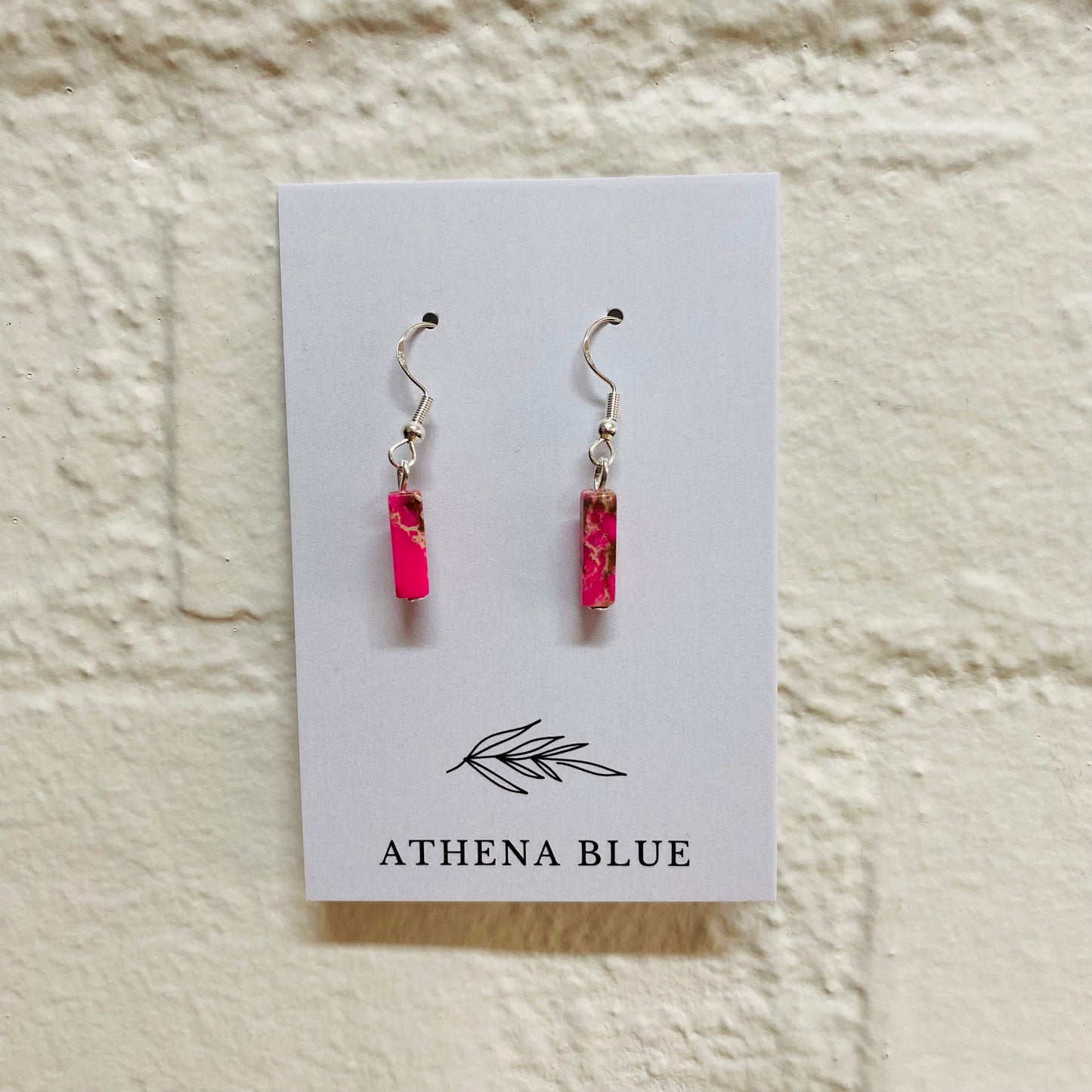 Stone Earrings by Athena Blue
