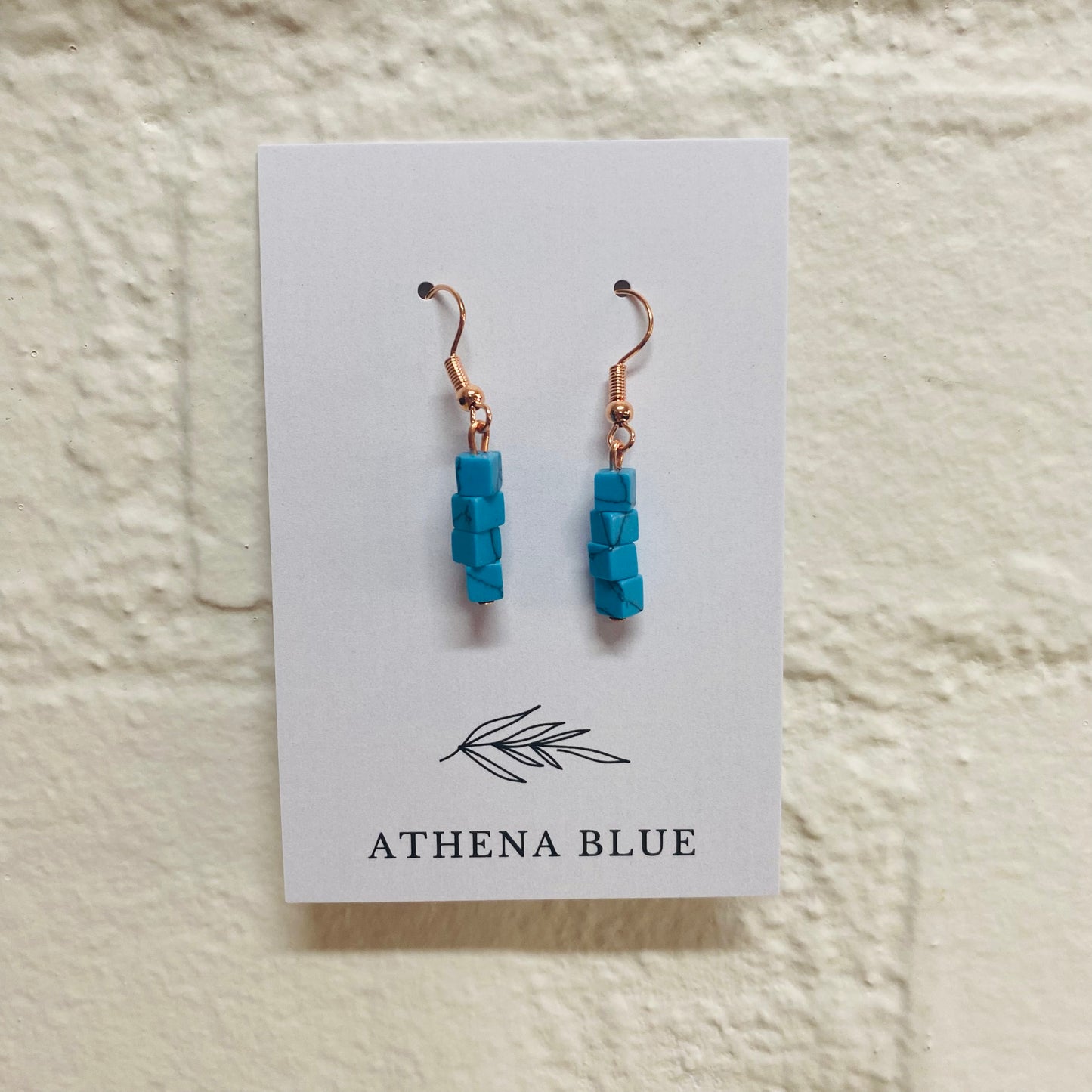 Jumbled Stone Earrings by Athena Blue