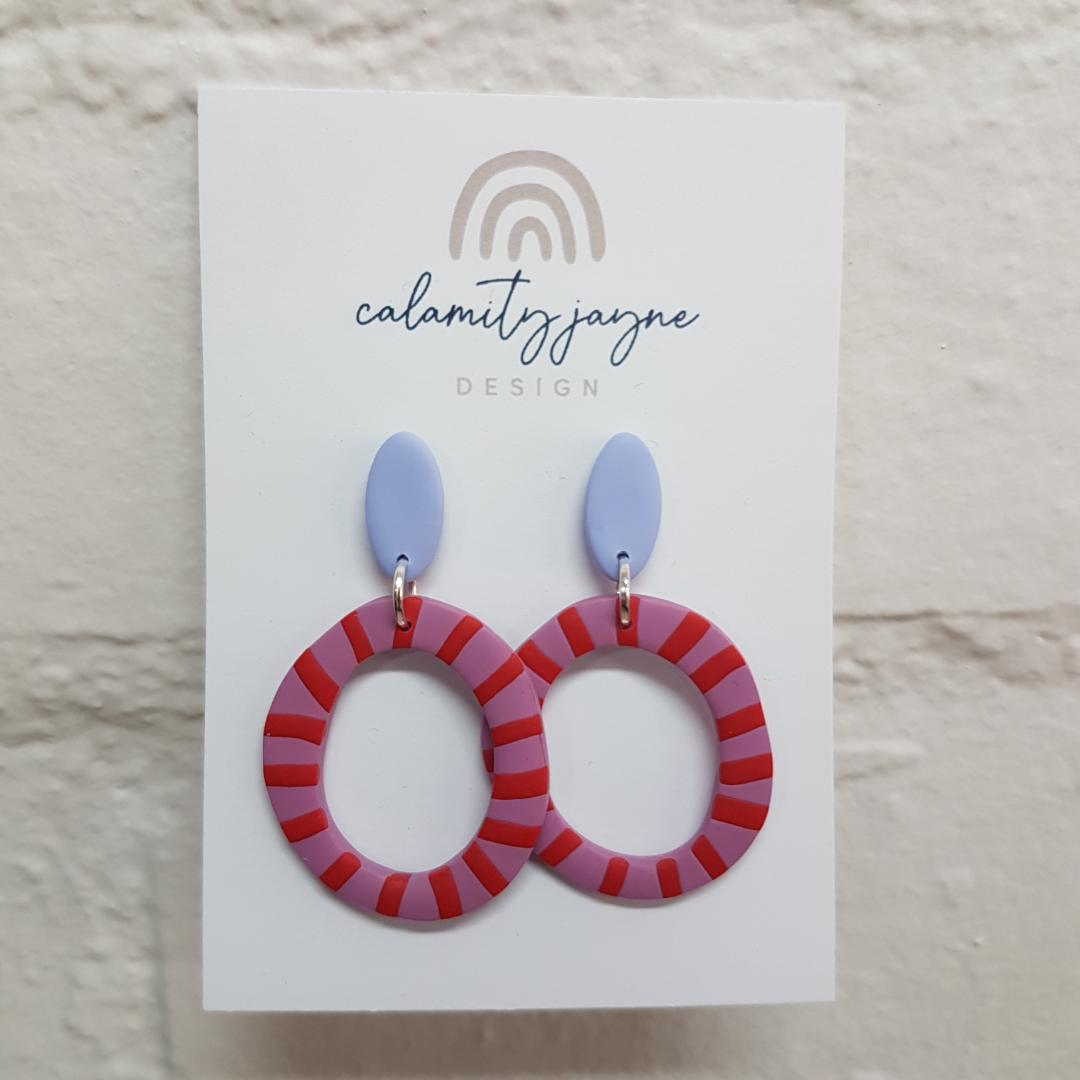 $29 Bright Circle Stud Earrings by Calamity Jayne