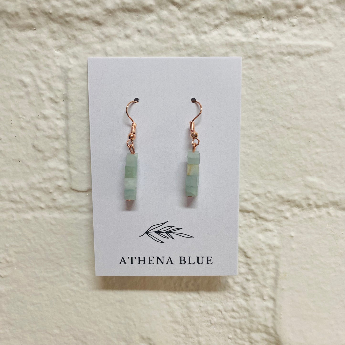 Jumbled Stone Earrings by Athena Blue