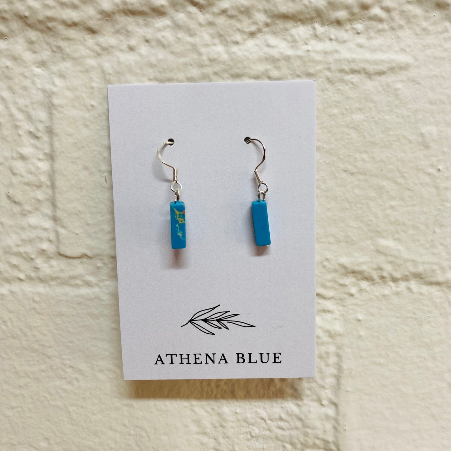 Stone Earrings by Athena Blue