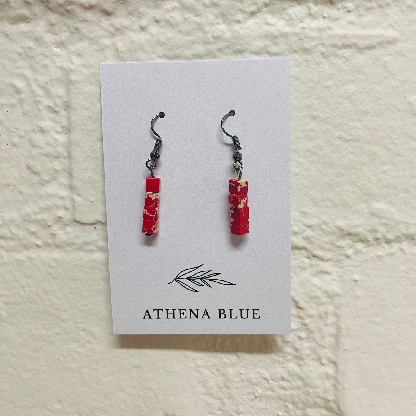 Jumbled Stone Earrings by Athena Blue