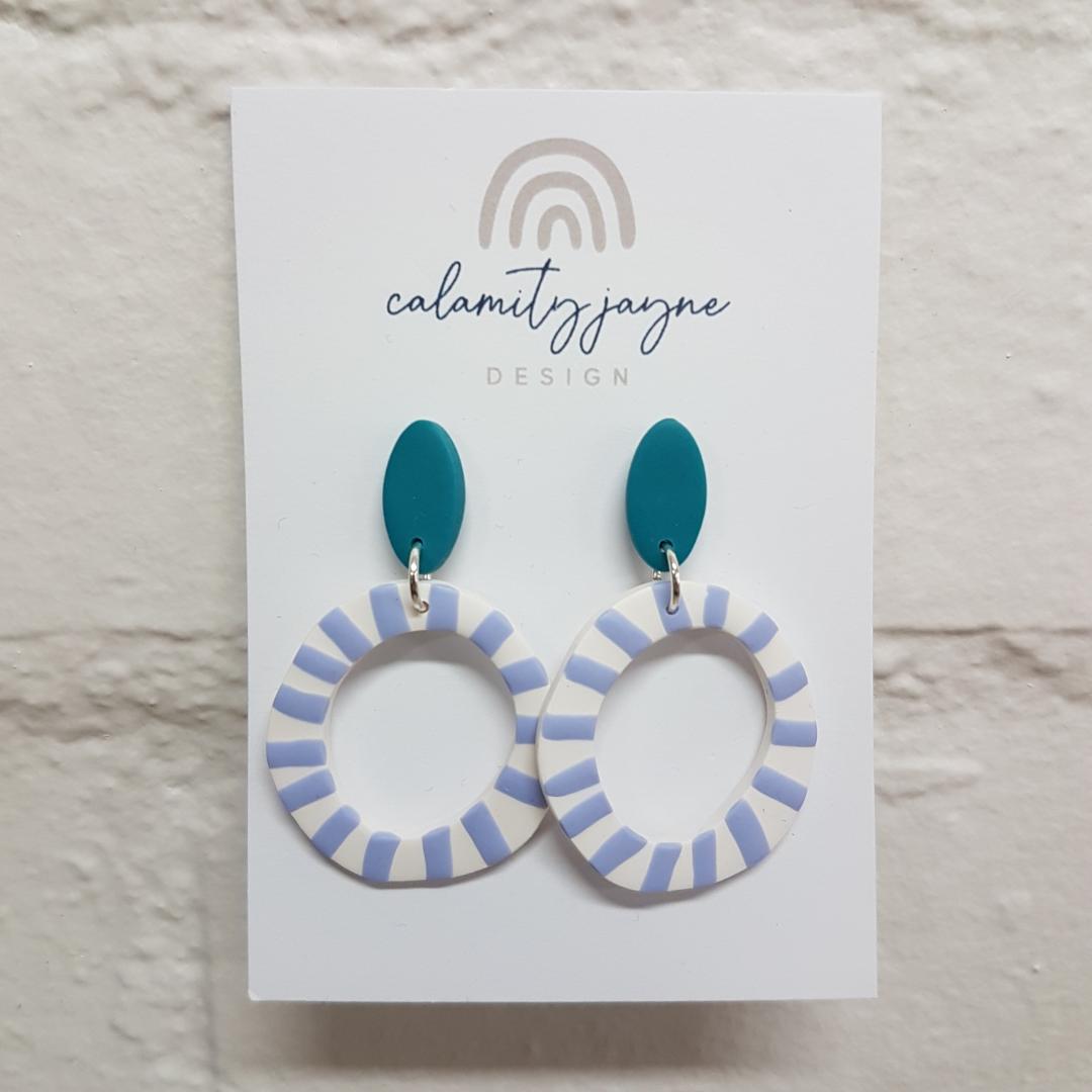 $29 Bright Circle Stud Earrings by Calamity Jayne