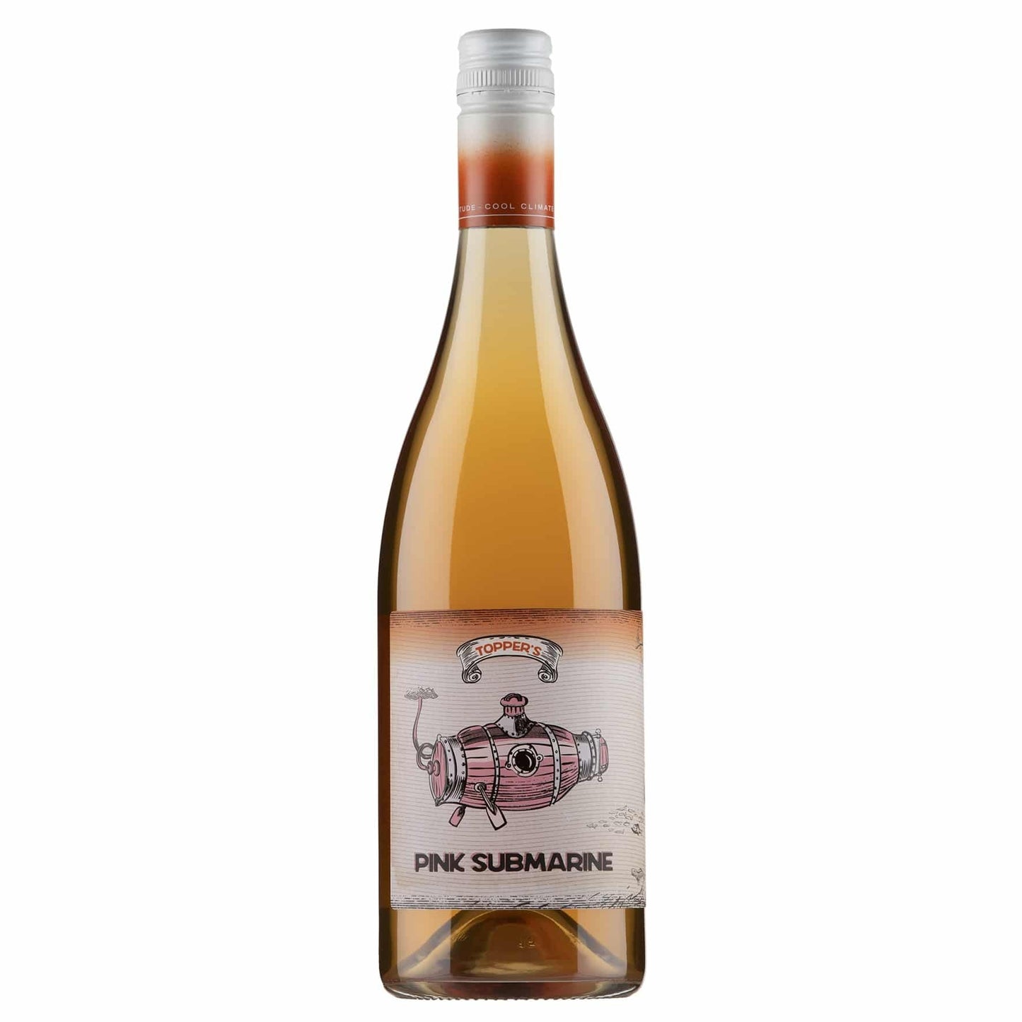 Bottle of pink wine Toppers