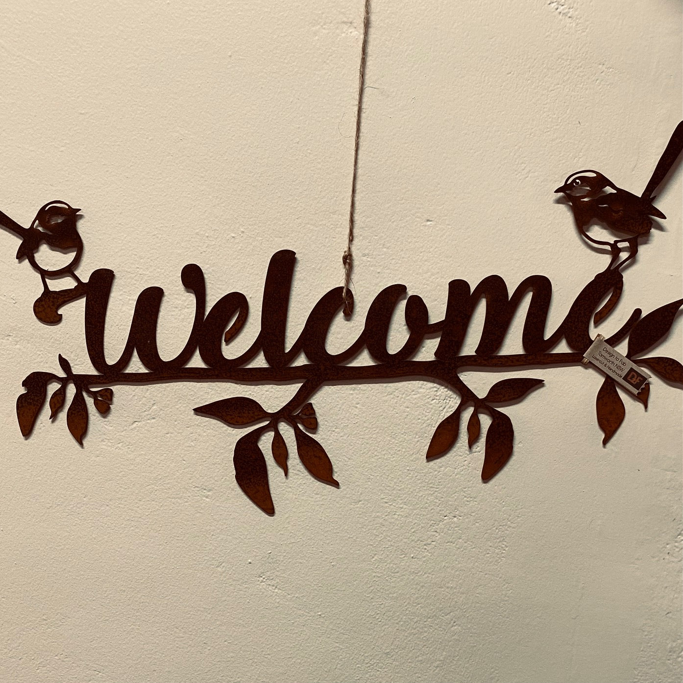 Welcome Sign Garden Art